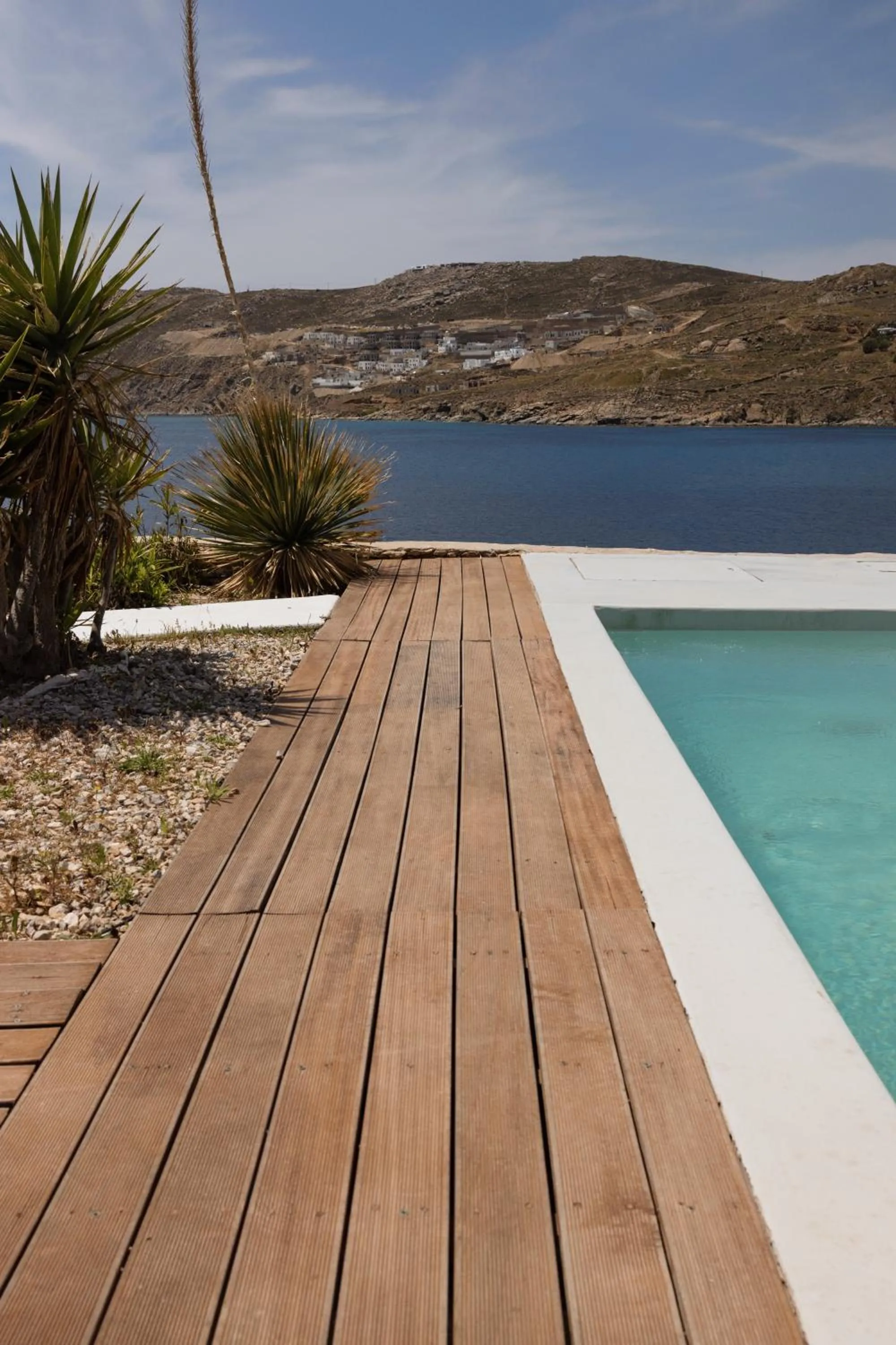 Pool view in Mykonos Pantheon