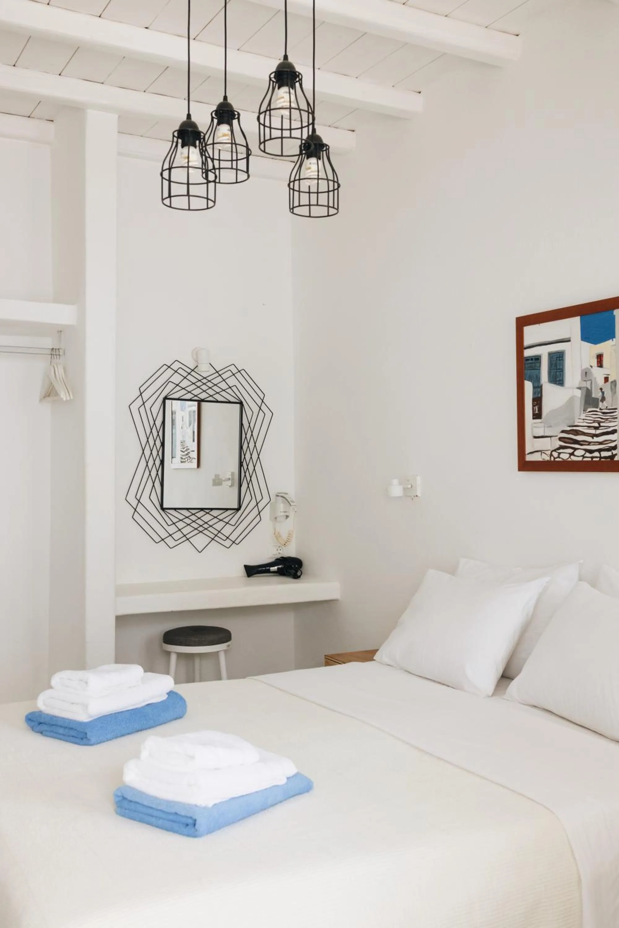 Bedroom, Bed in Mykonos Pantheon