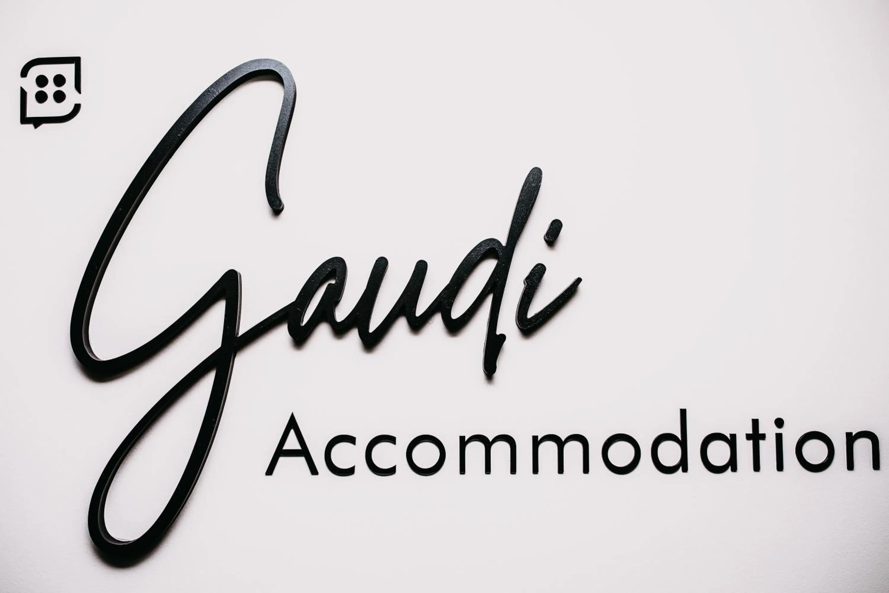 Logo/Certificate/Sign in Gaudi Accommodation
