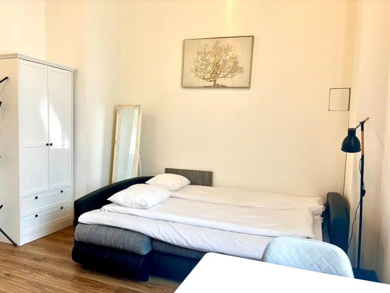 Bed in Filosoofi 1 Studio Apartments