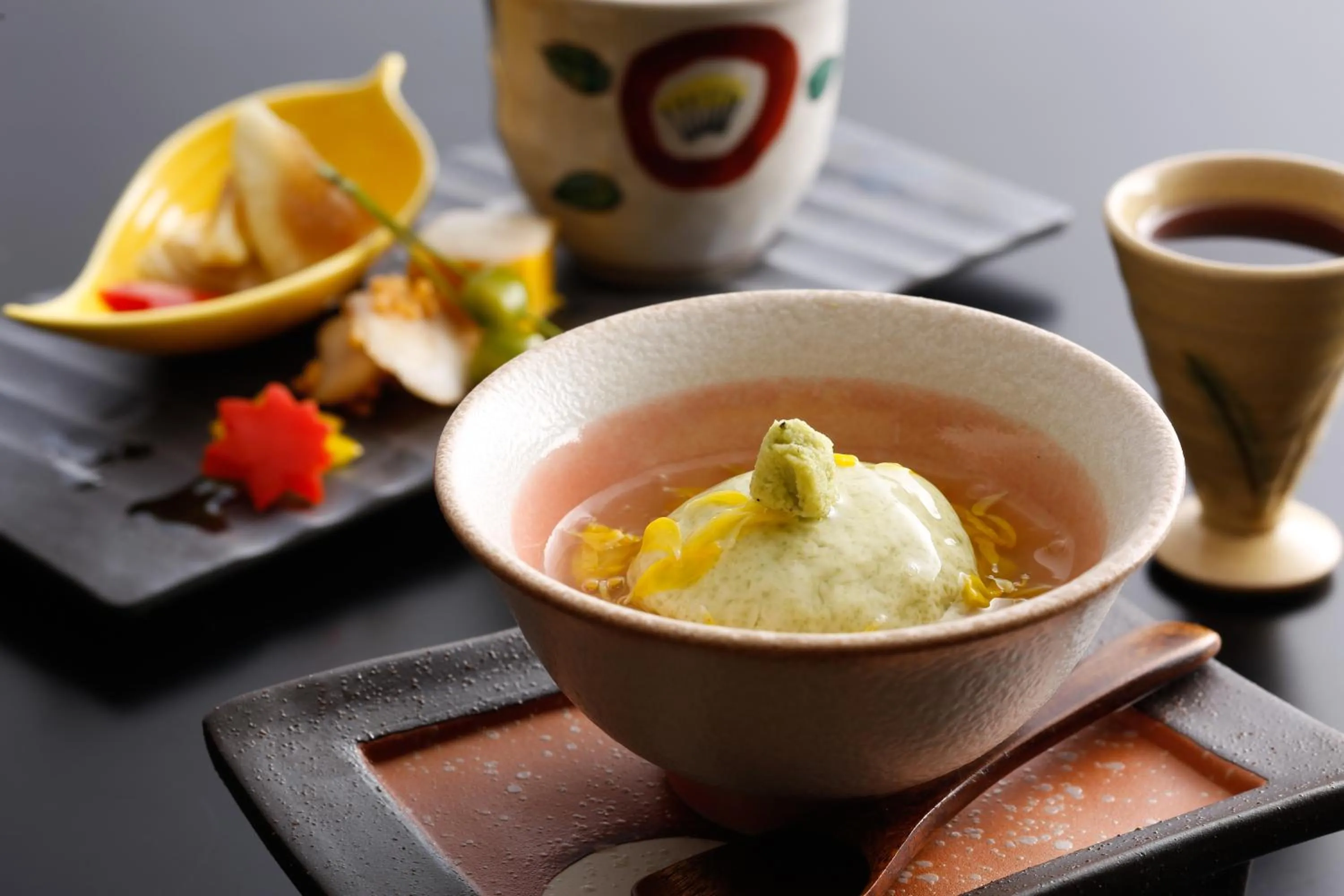 Dinner in Yamanaka Onsen Hanatsubaki