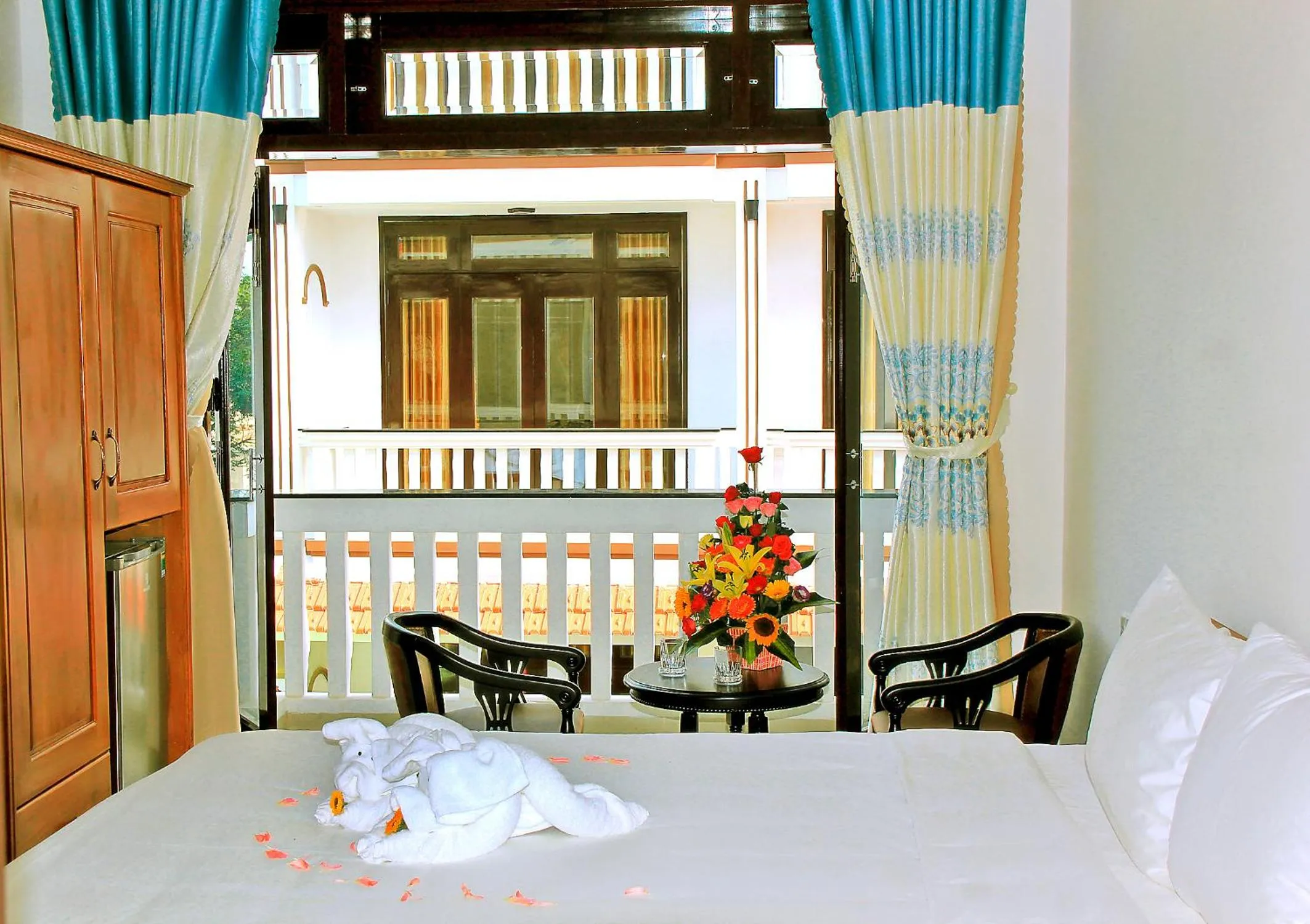 Balcony/Terrace, Bed in Green Island Villa Hoi An