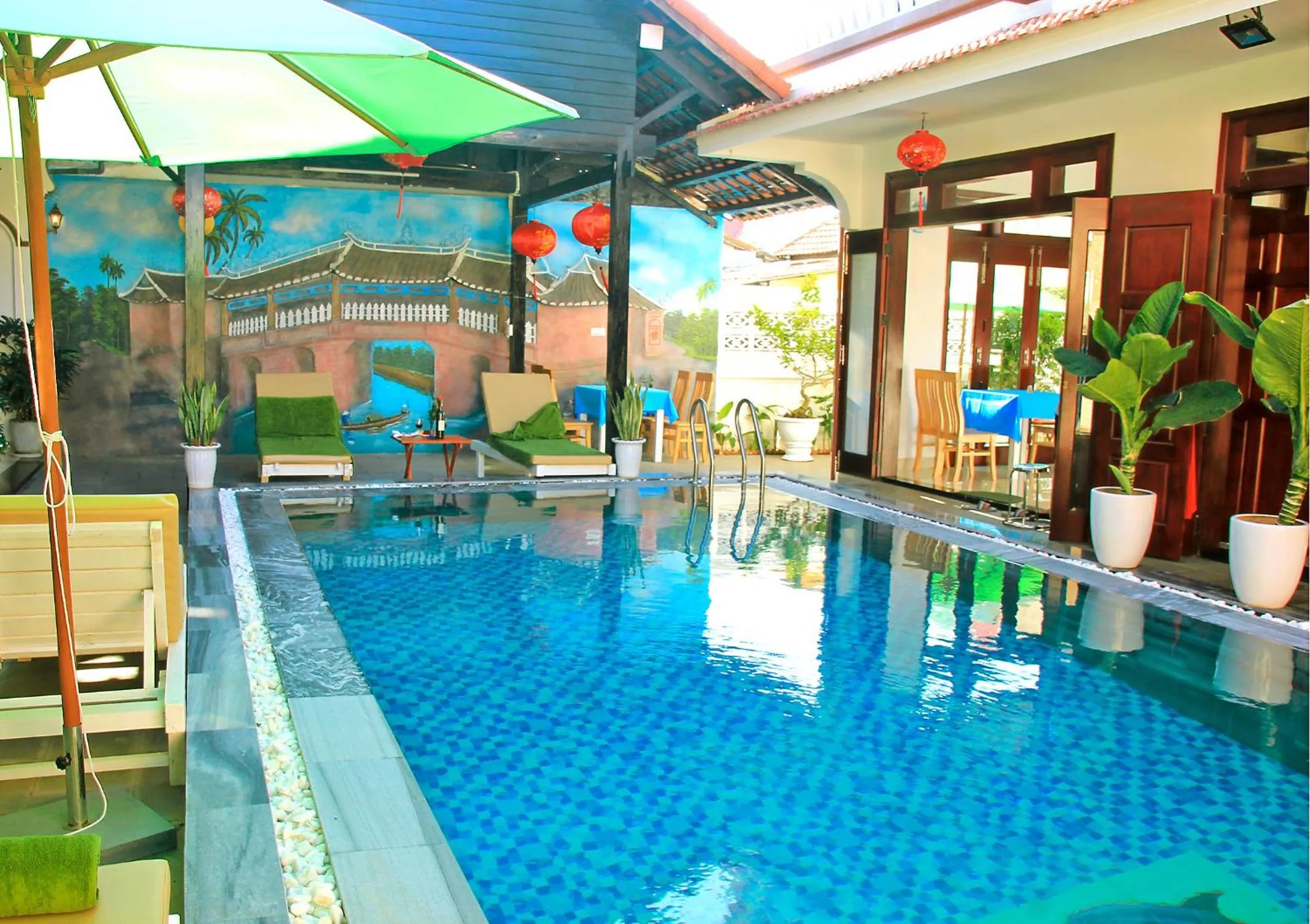 Swimming pool in Green Island Villa Hoi An