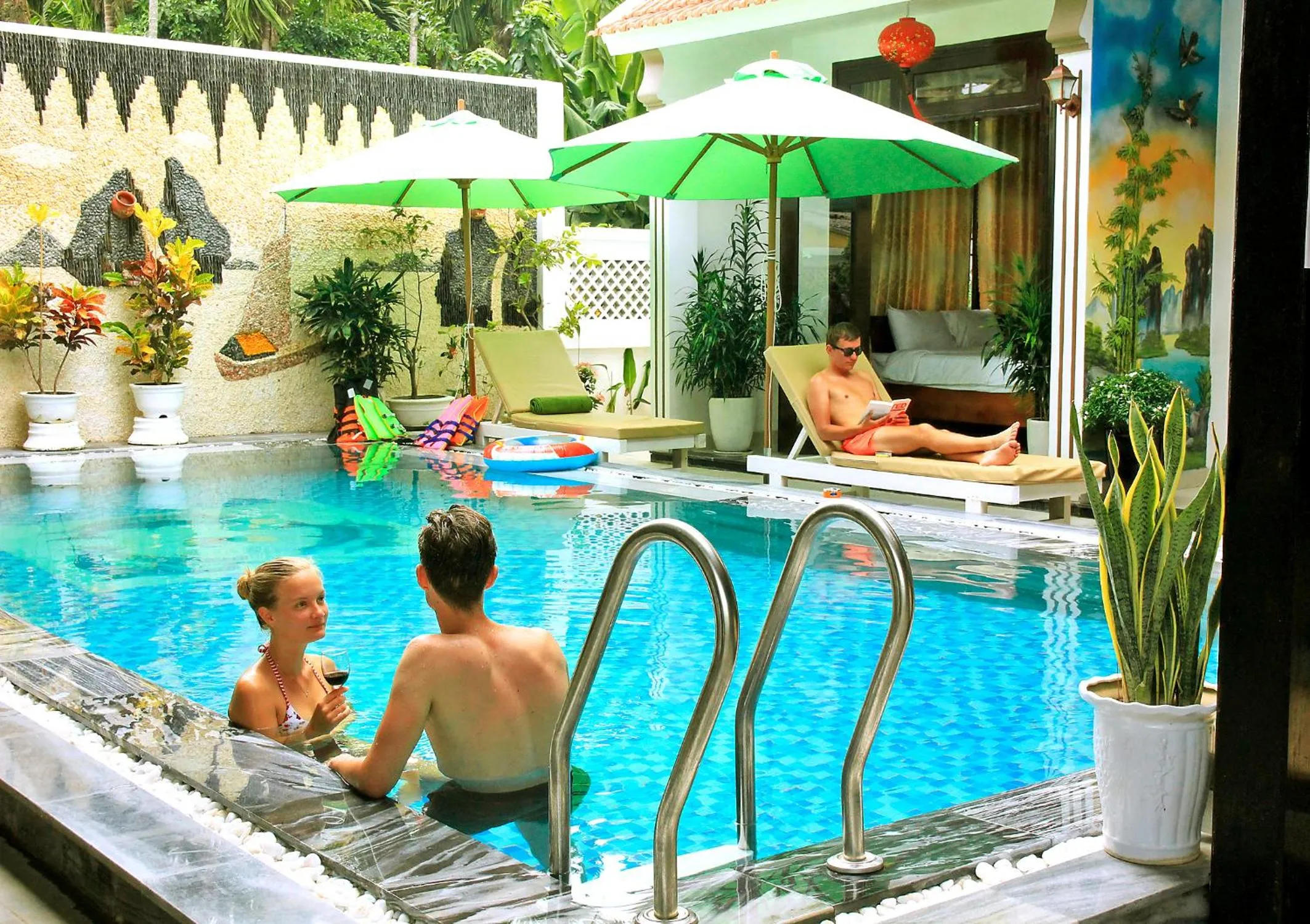 People in Green Island Villa Hoi An