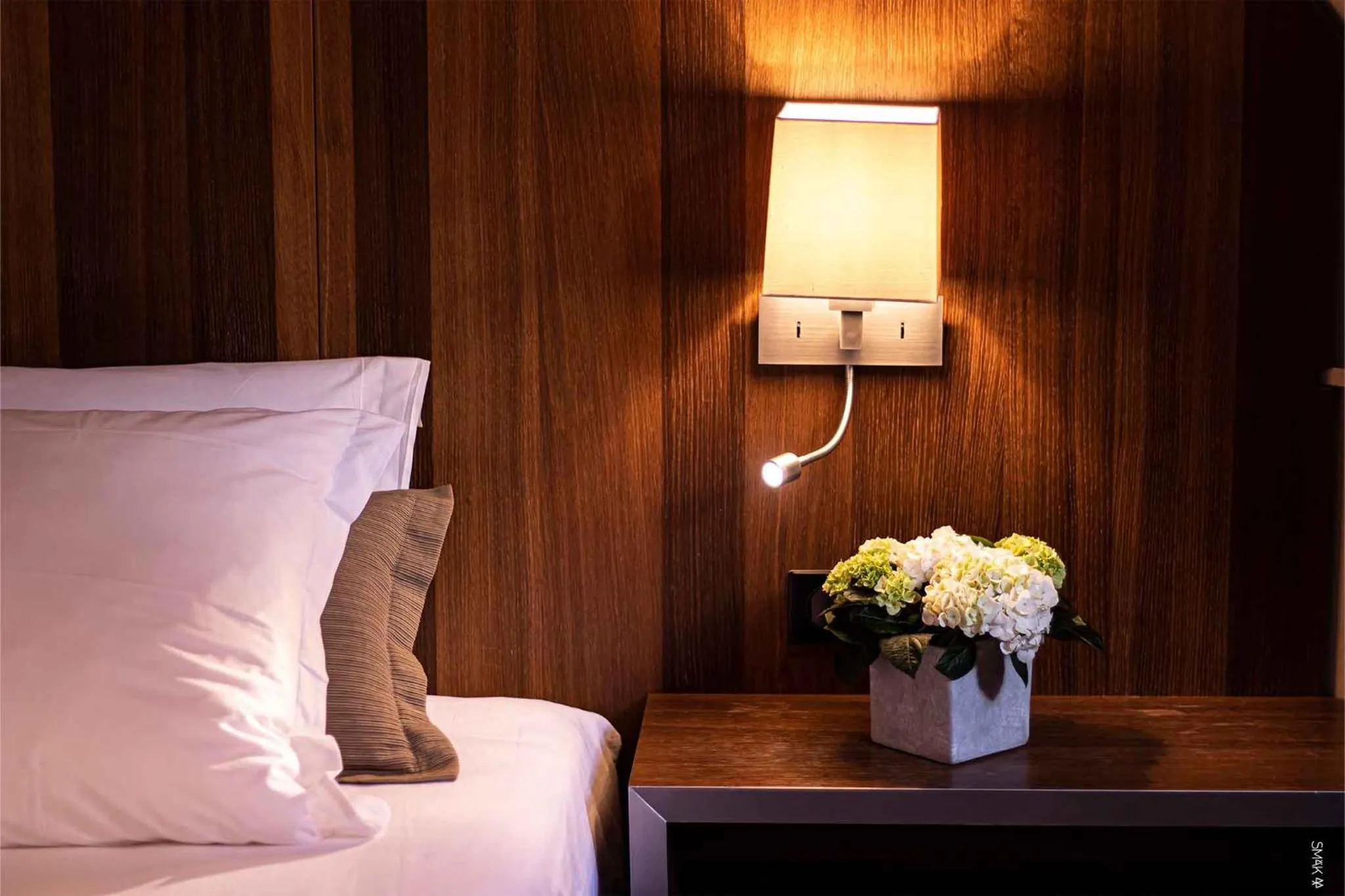 Decorative detail, Bed in Hotel L'Europe Colmar, BW Signature Collection