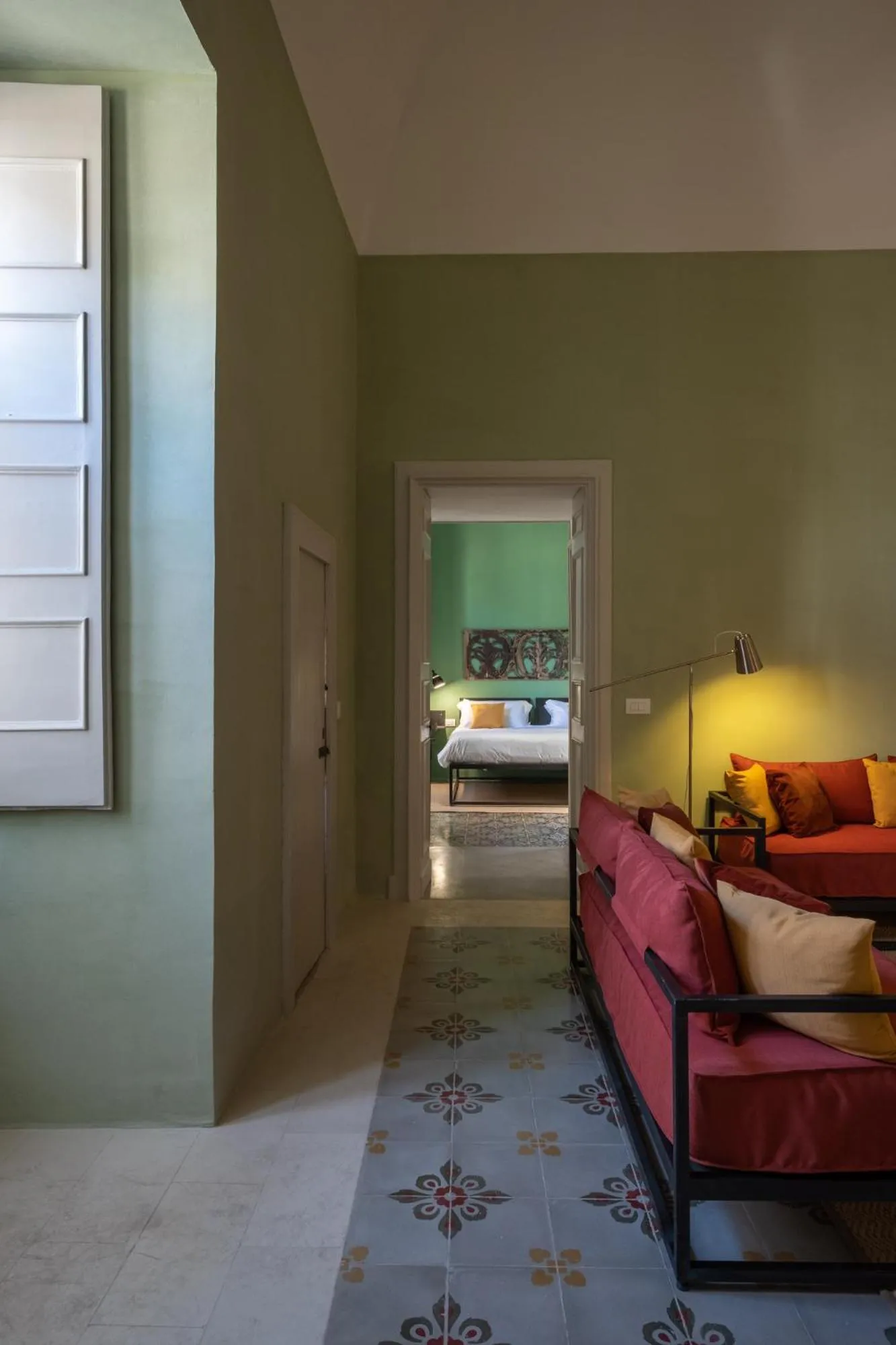 Living room, Bed in Palazzo Garzia Residence - Dimora storica