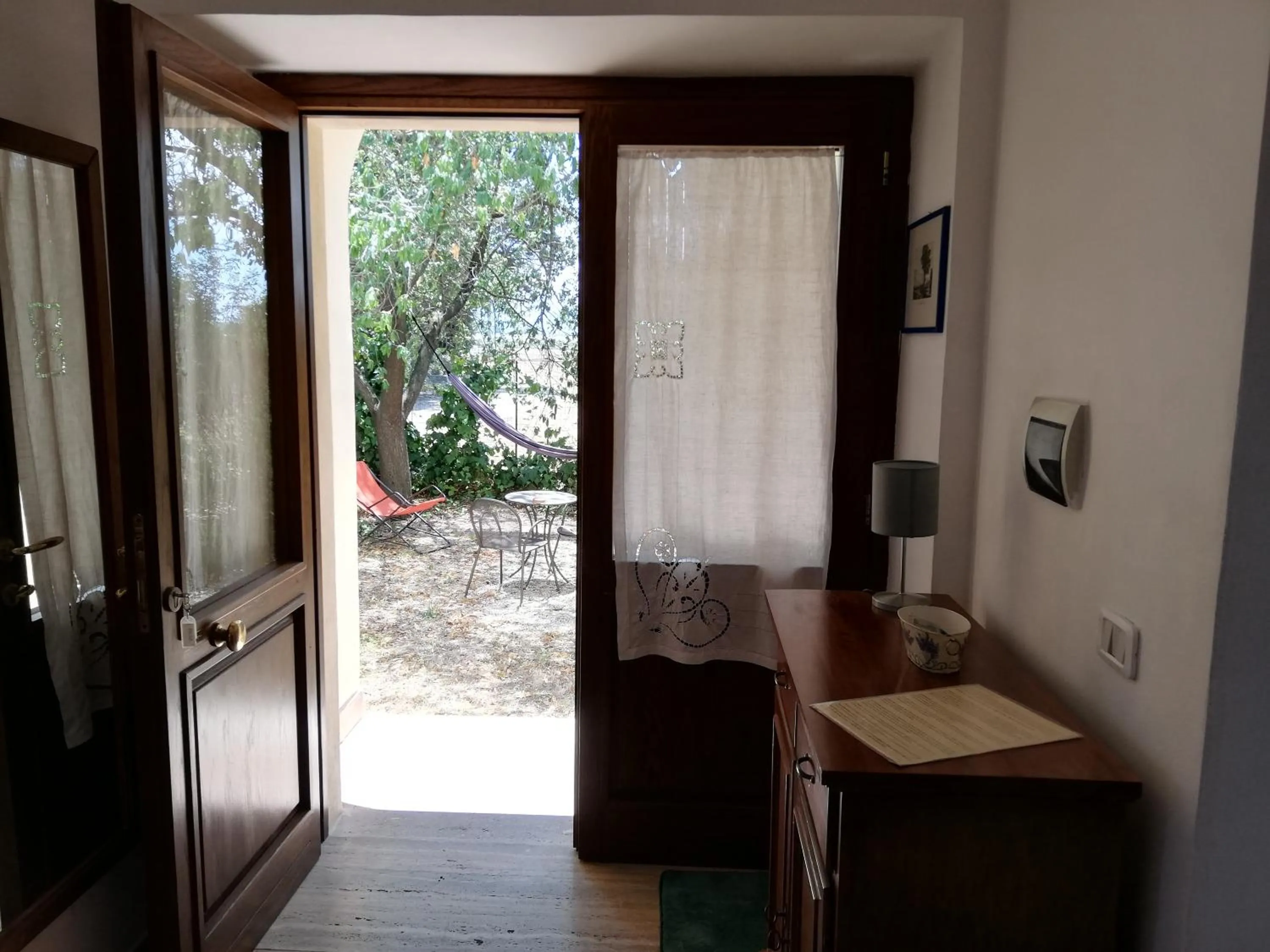 Garden view in Casa del Geco