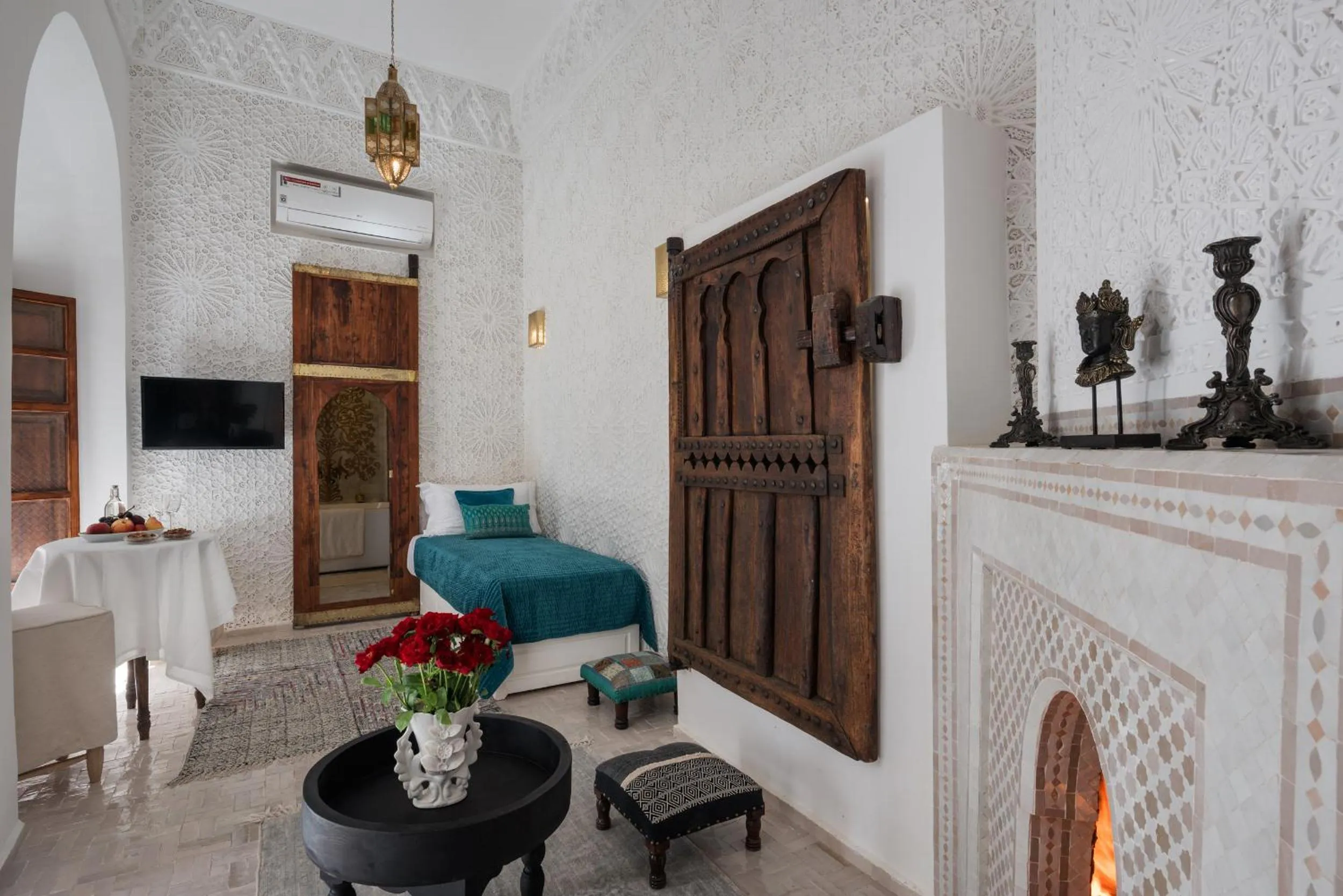 Seating area in Riad Spice by Marrakech Riad