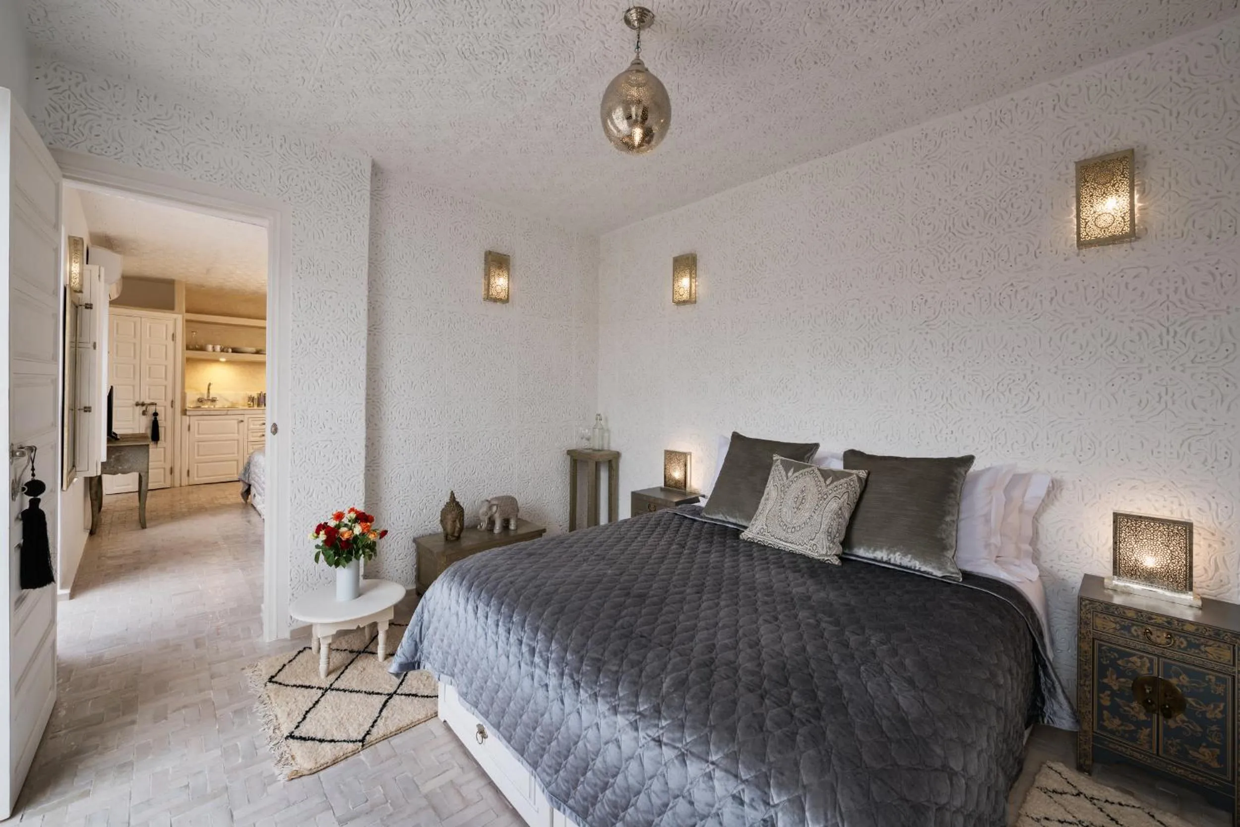 Bed in Riad Spice by Marrakech Riad