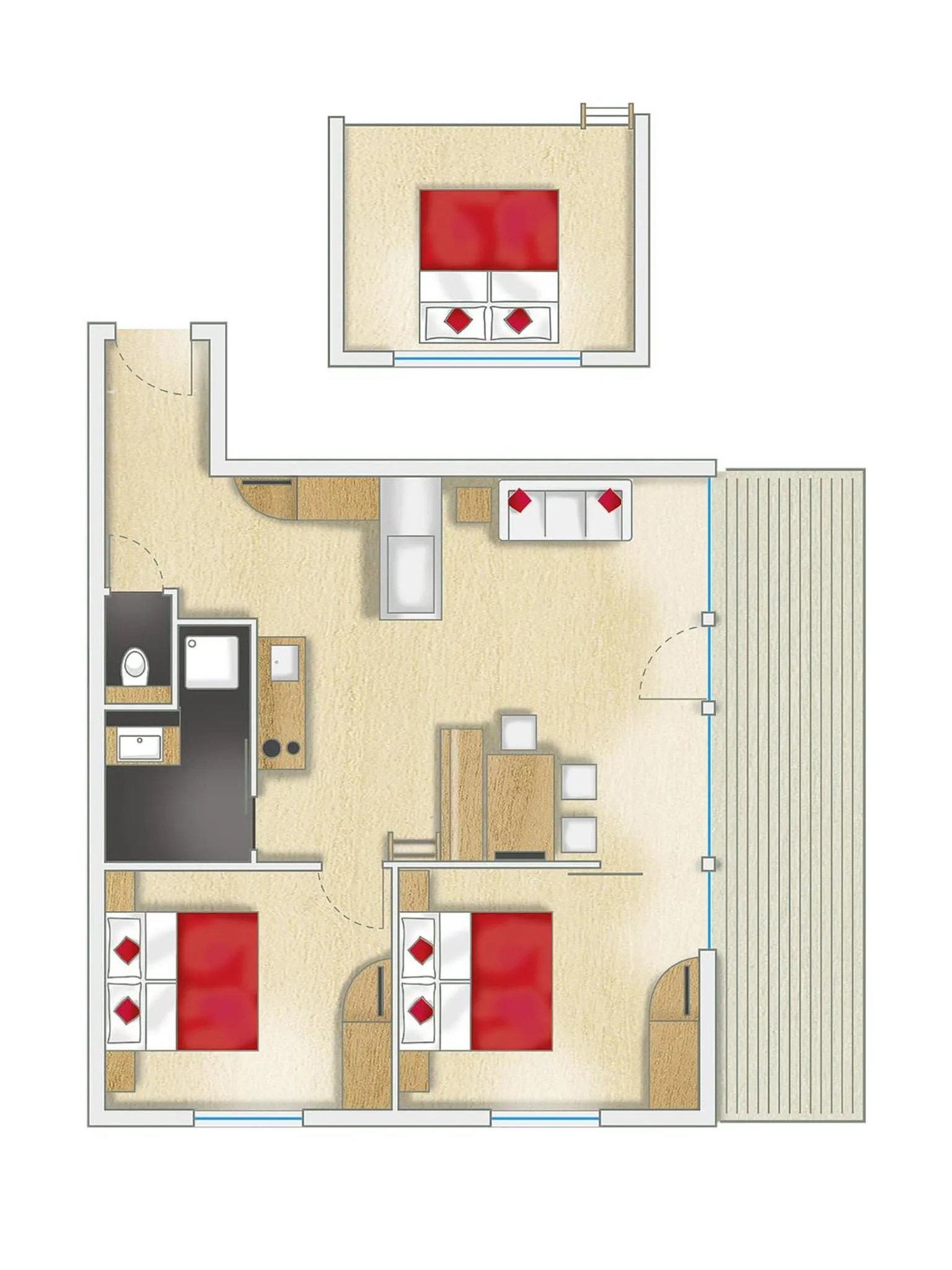 Floor plan in Alpinhotel Pacheiner