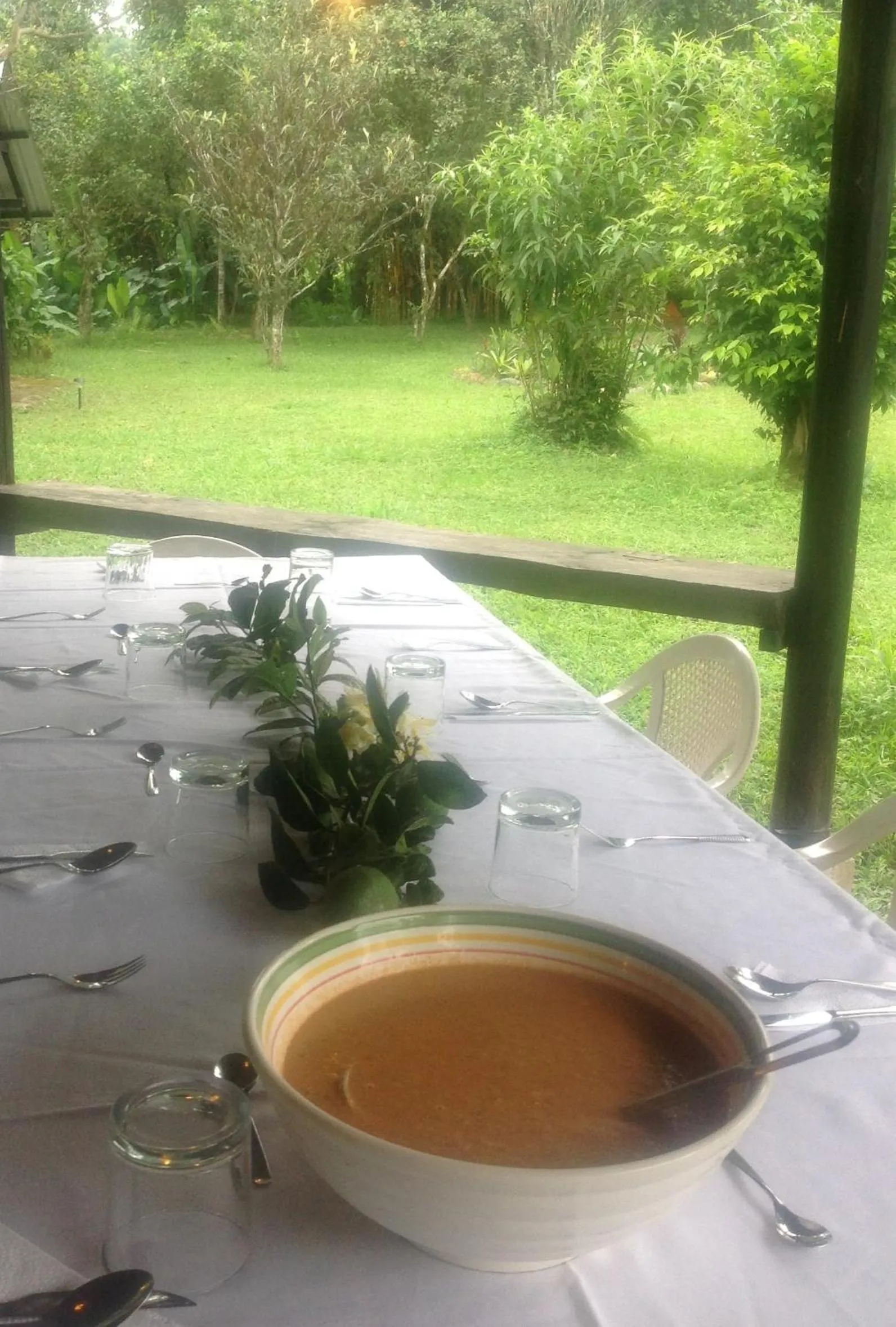 Dining area in Casa de Piedra