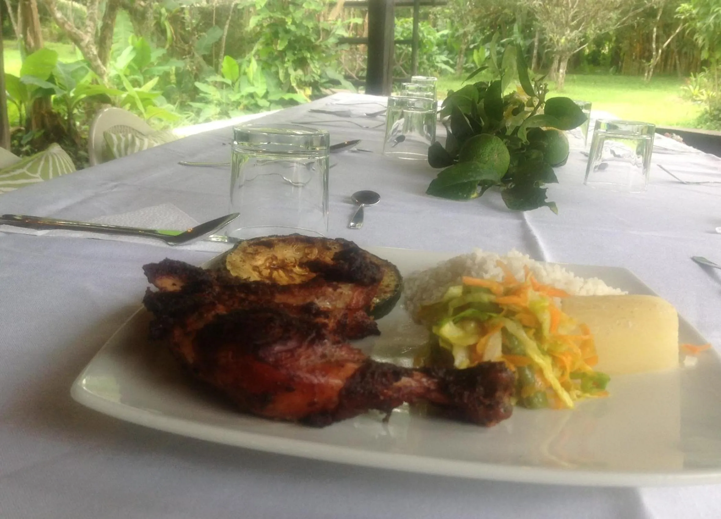 Food close-up in Casa de Piedra