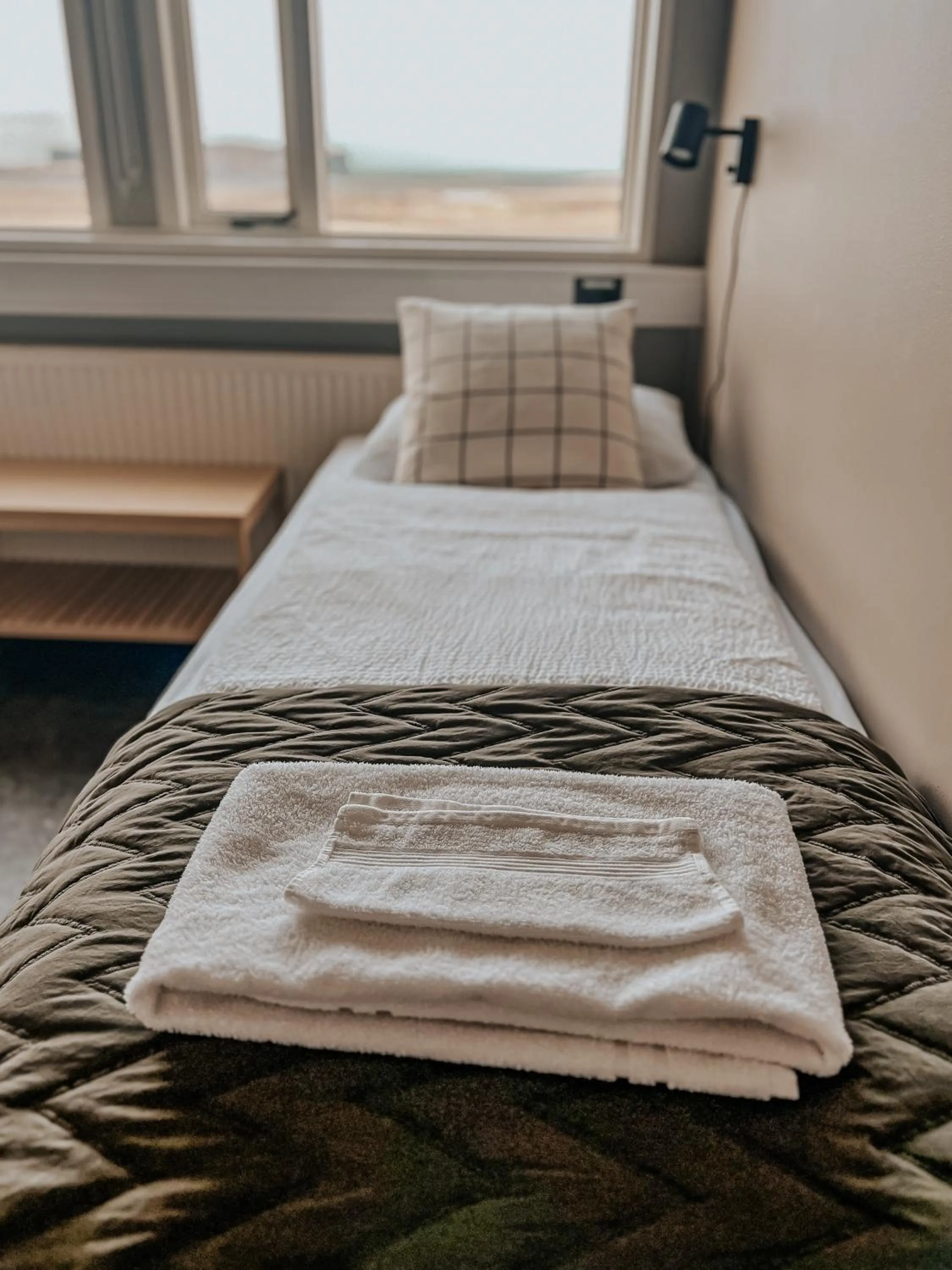 Bed in Guesthouse Reynir
