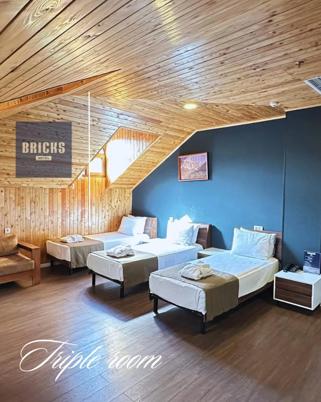 Bed in Bricks Hotel Tbilisi