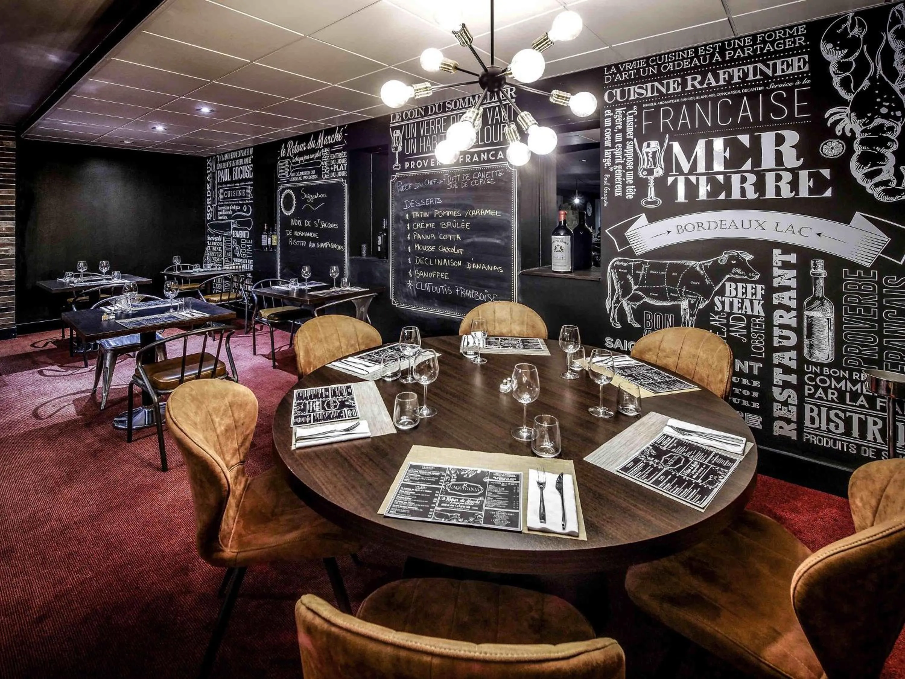 Restaurant/places to eat in Pullman Bordeaux Lac