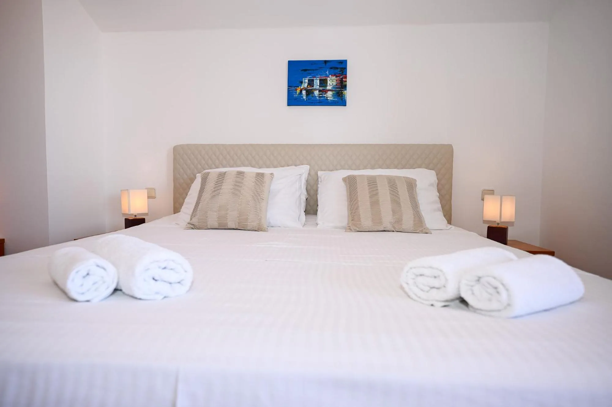 Bed in Beach House Poseydon
