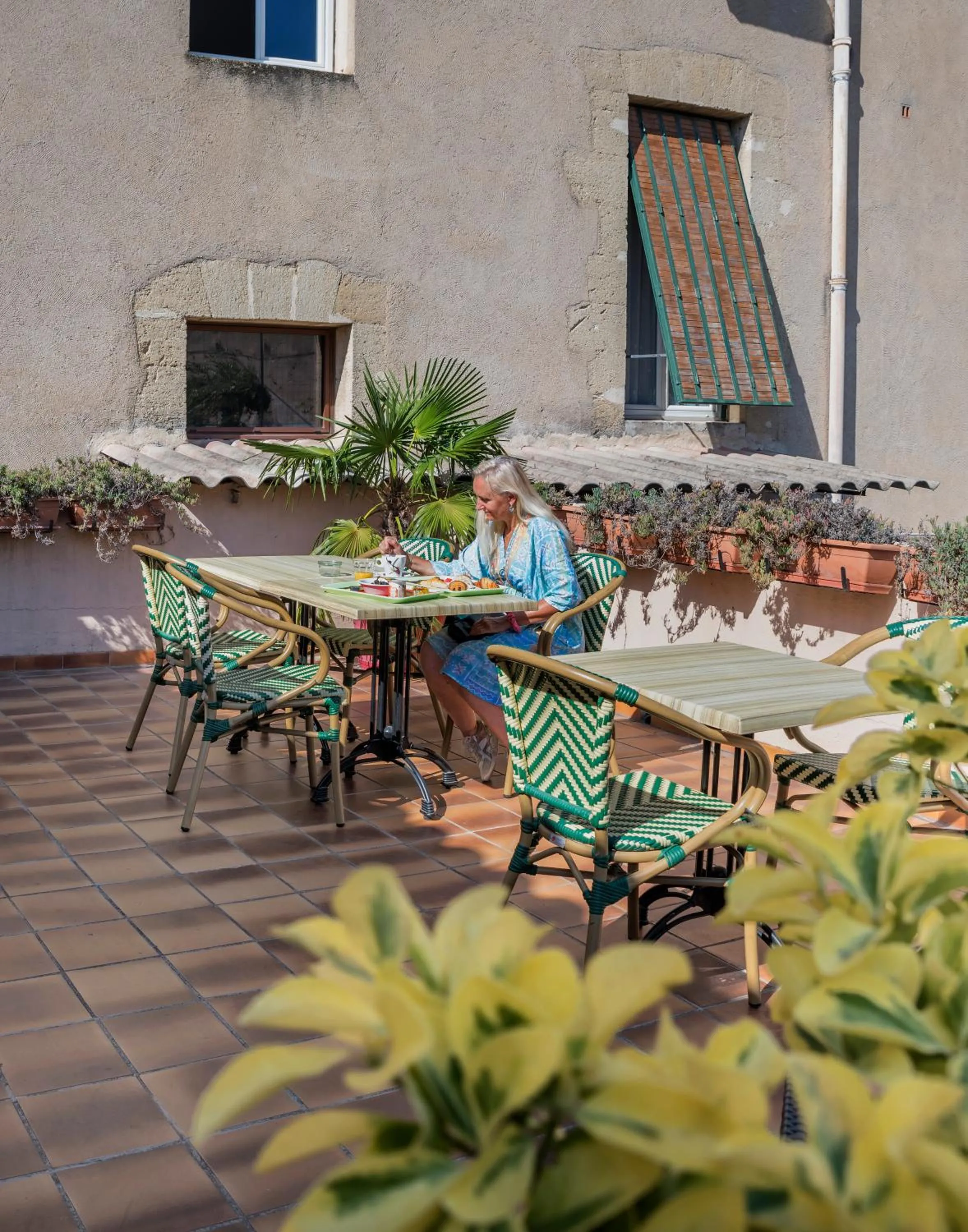 Patio in Hotel Toppin