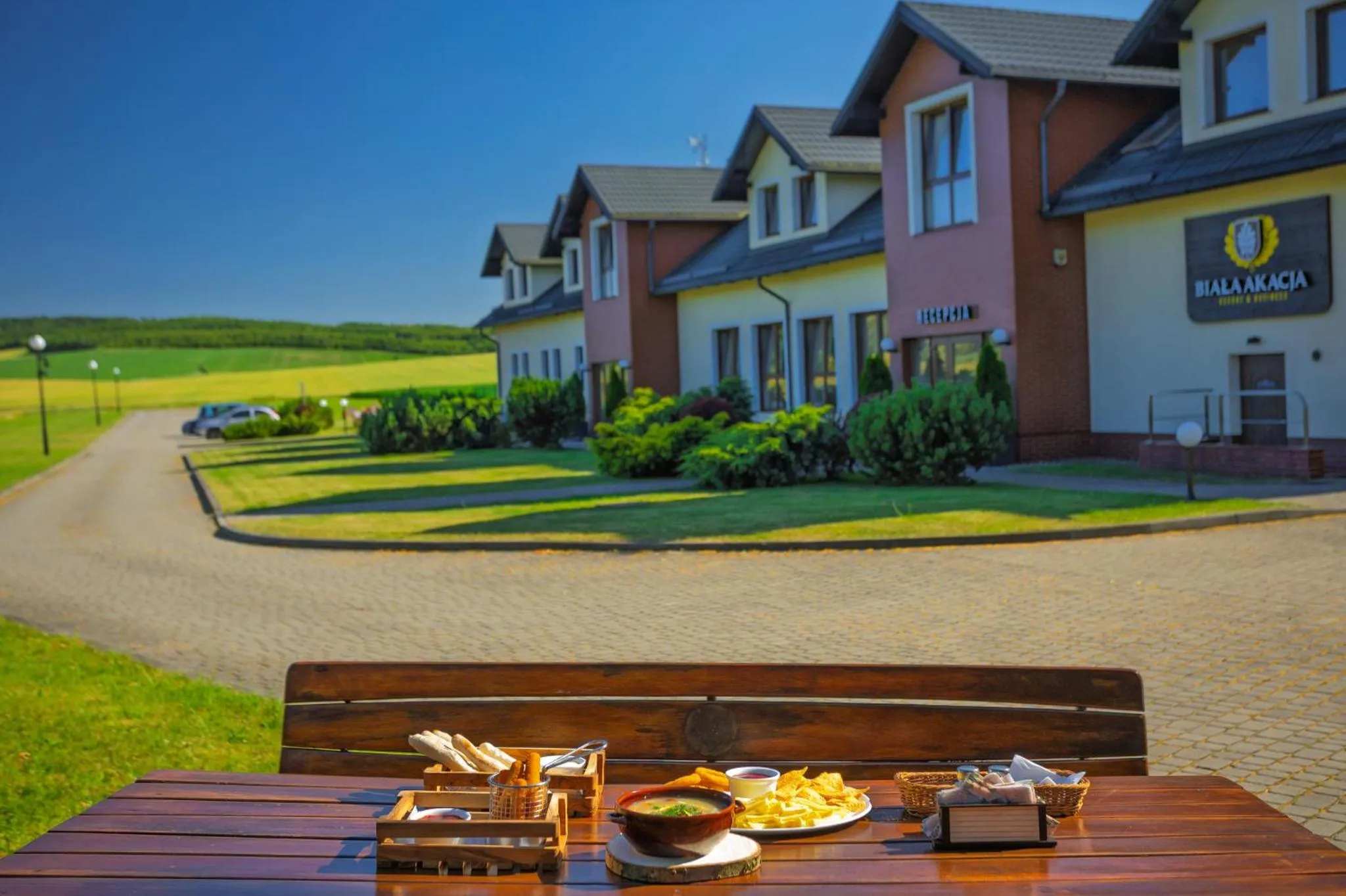 Property building in Biała Akacja Resort & Business