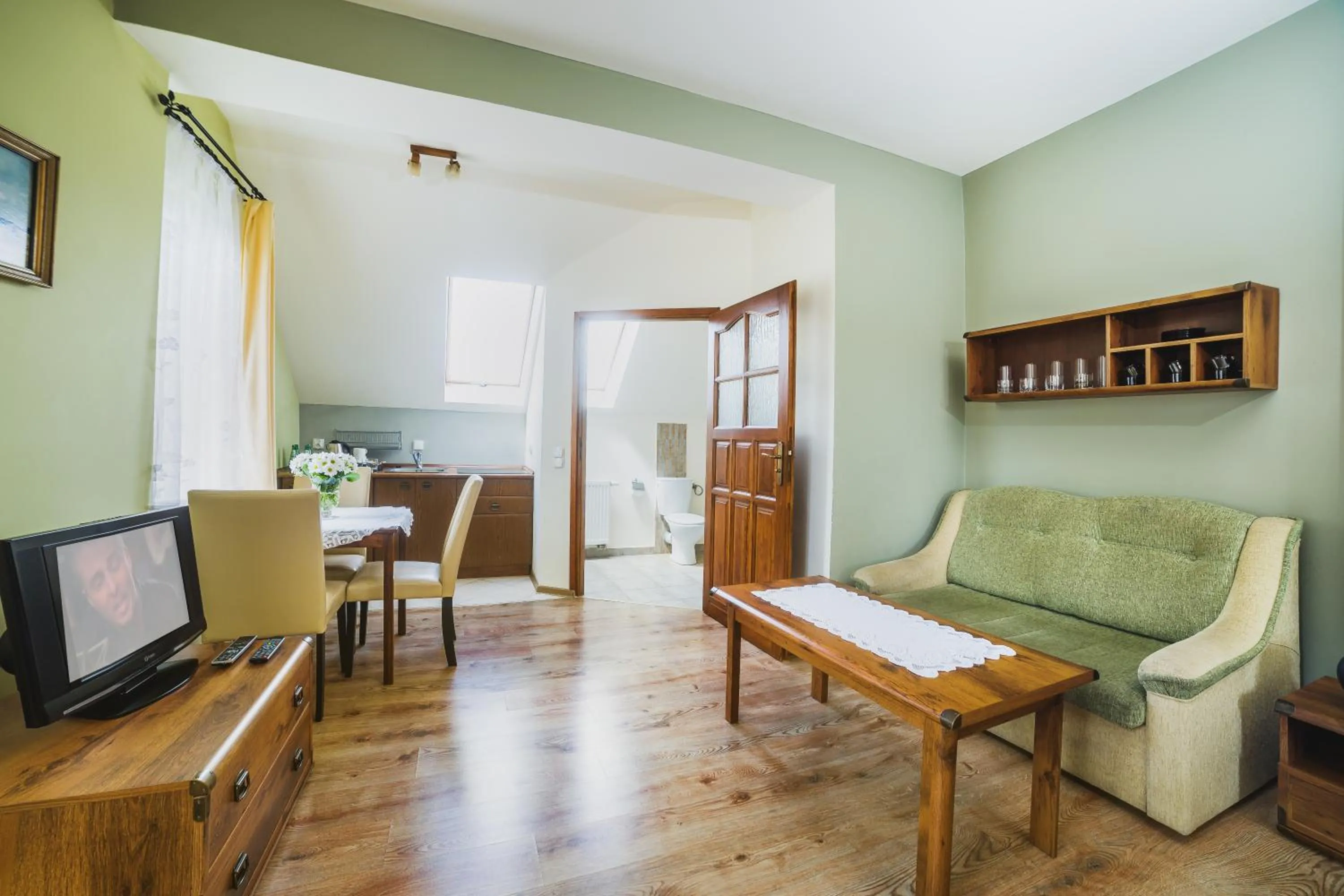 Seating area in Biała Akacja Resort & Business