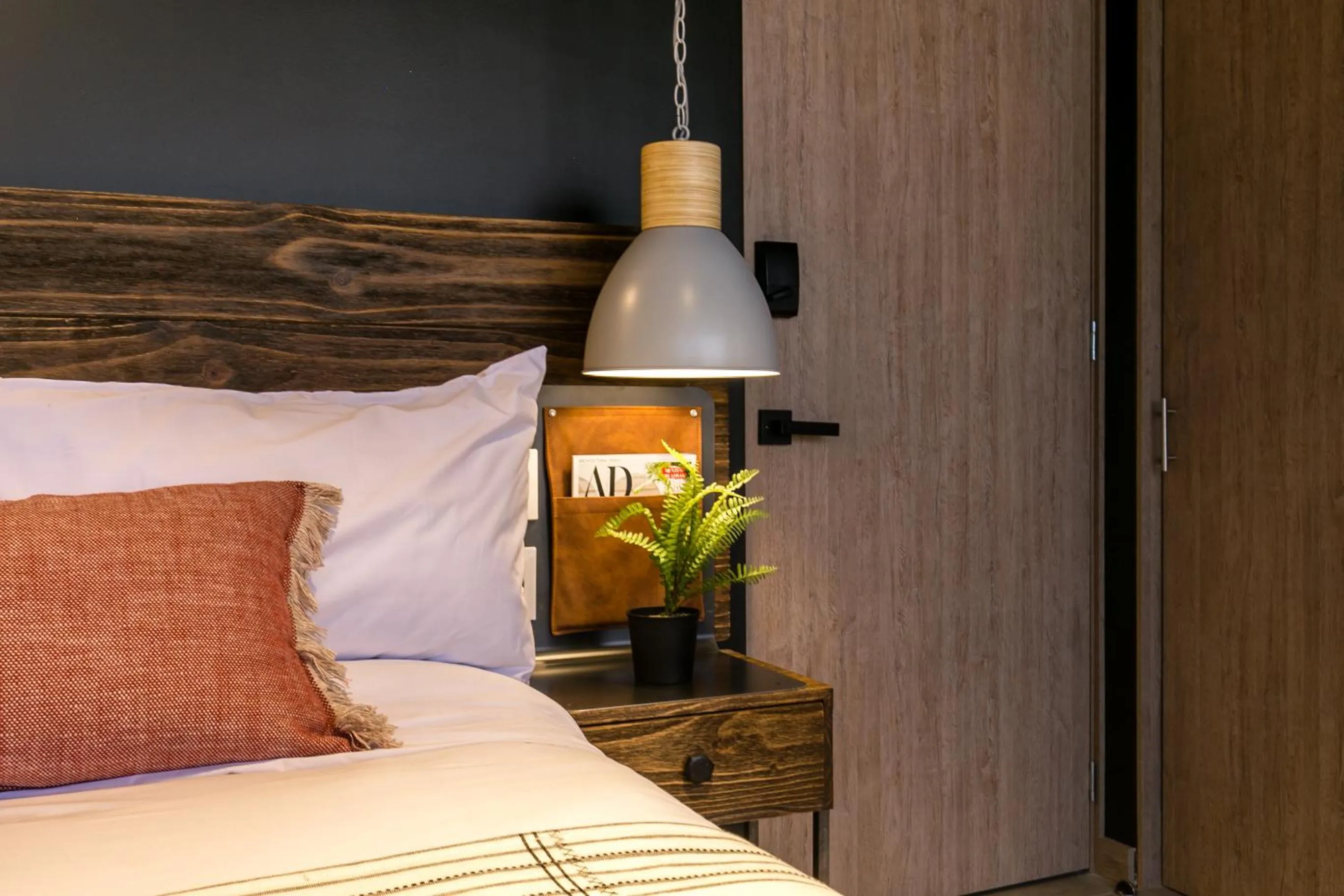 Bed in Factory Lofts Hotel