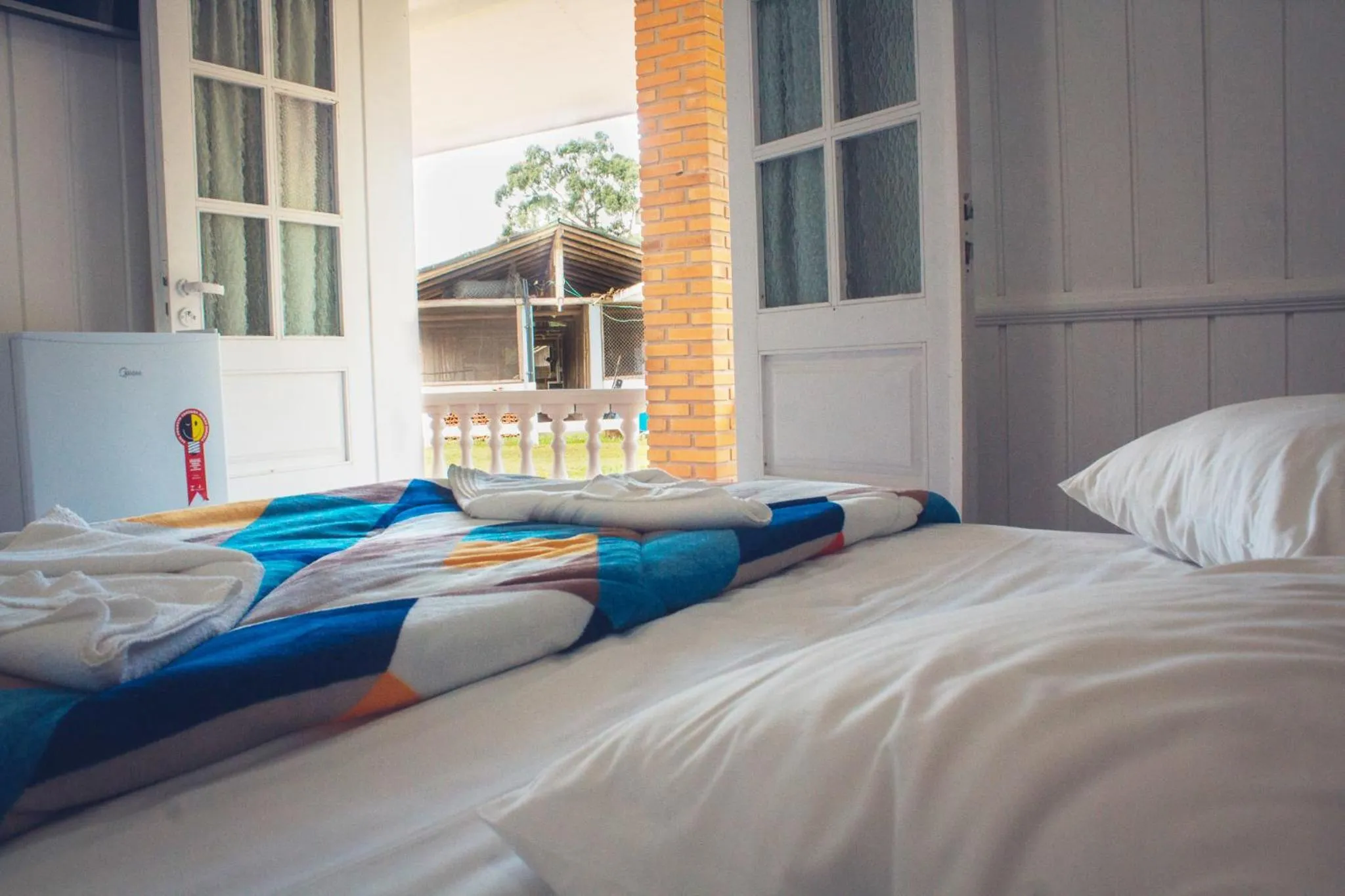 Bed in Hotel Fazenda Casarão do Vale