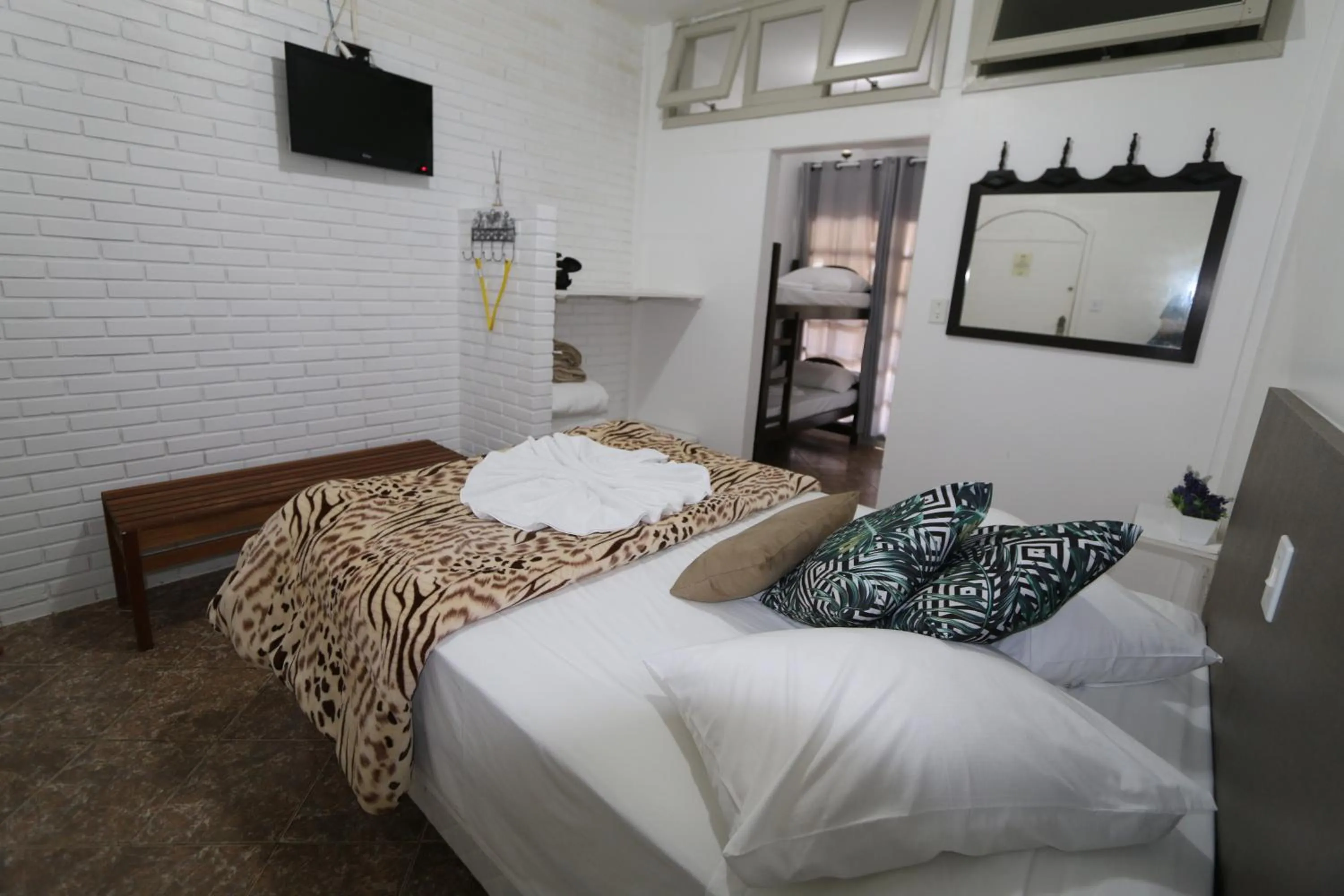 Bed in Hotel Fazenda Casarão do Vale