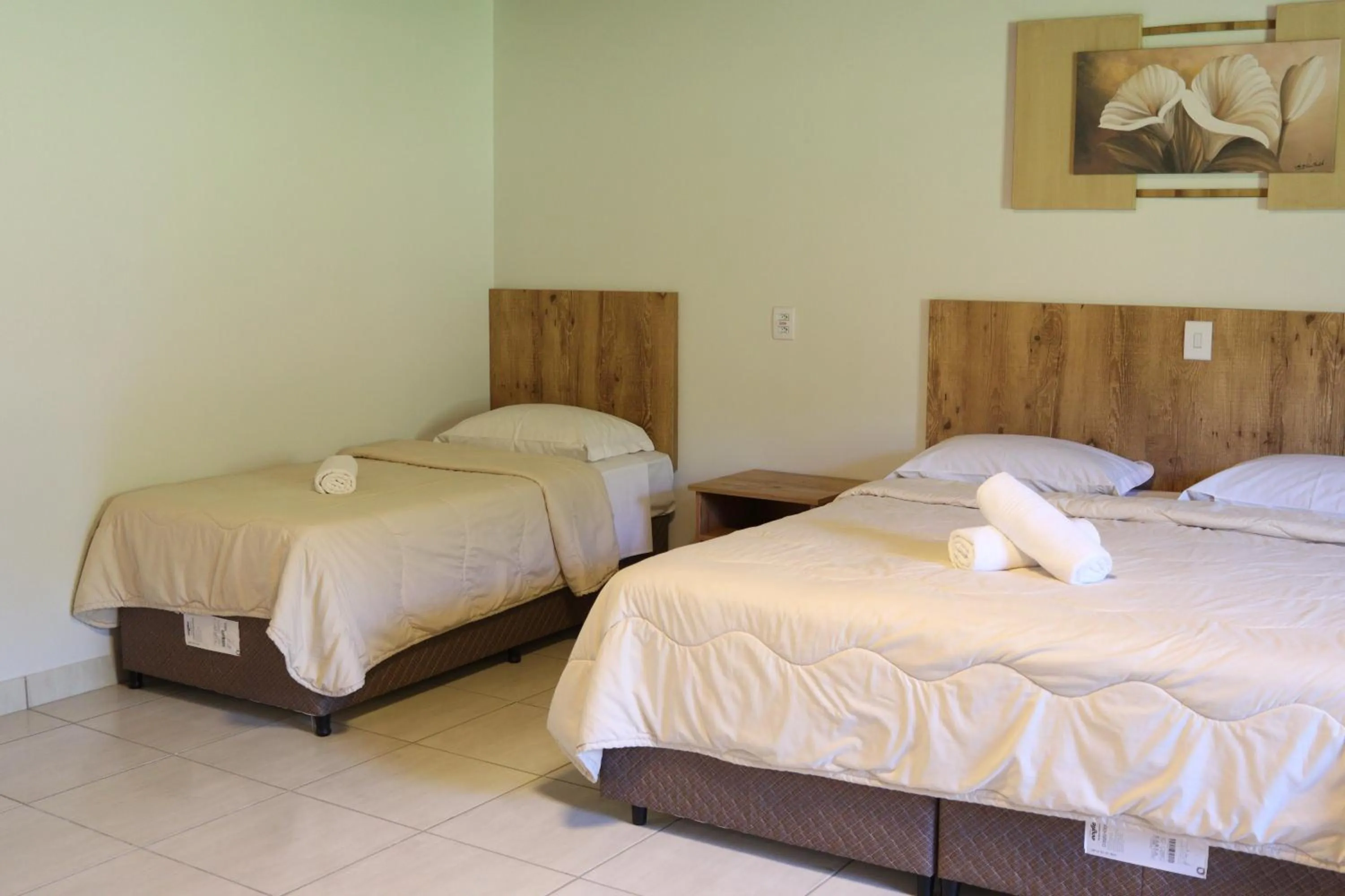 Bed in Hotel Fazenda Casarão do Vale