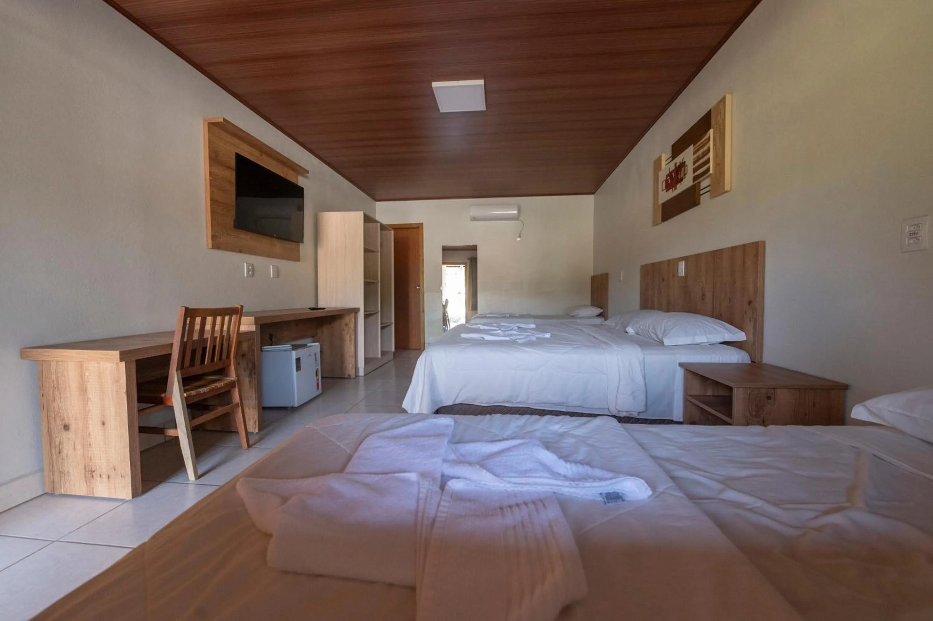 Bed in Hotel Fazenda Casarão do Vale