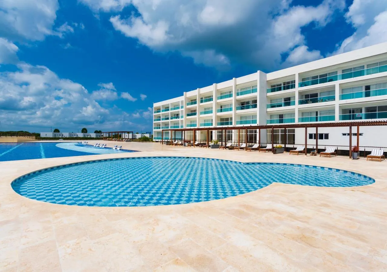 Pool view in Marina Puerto Velero