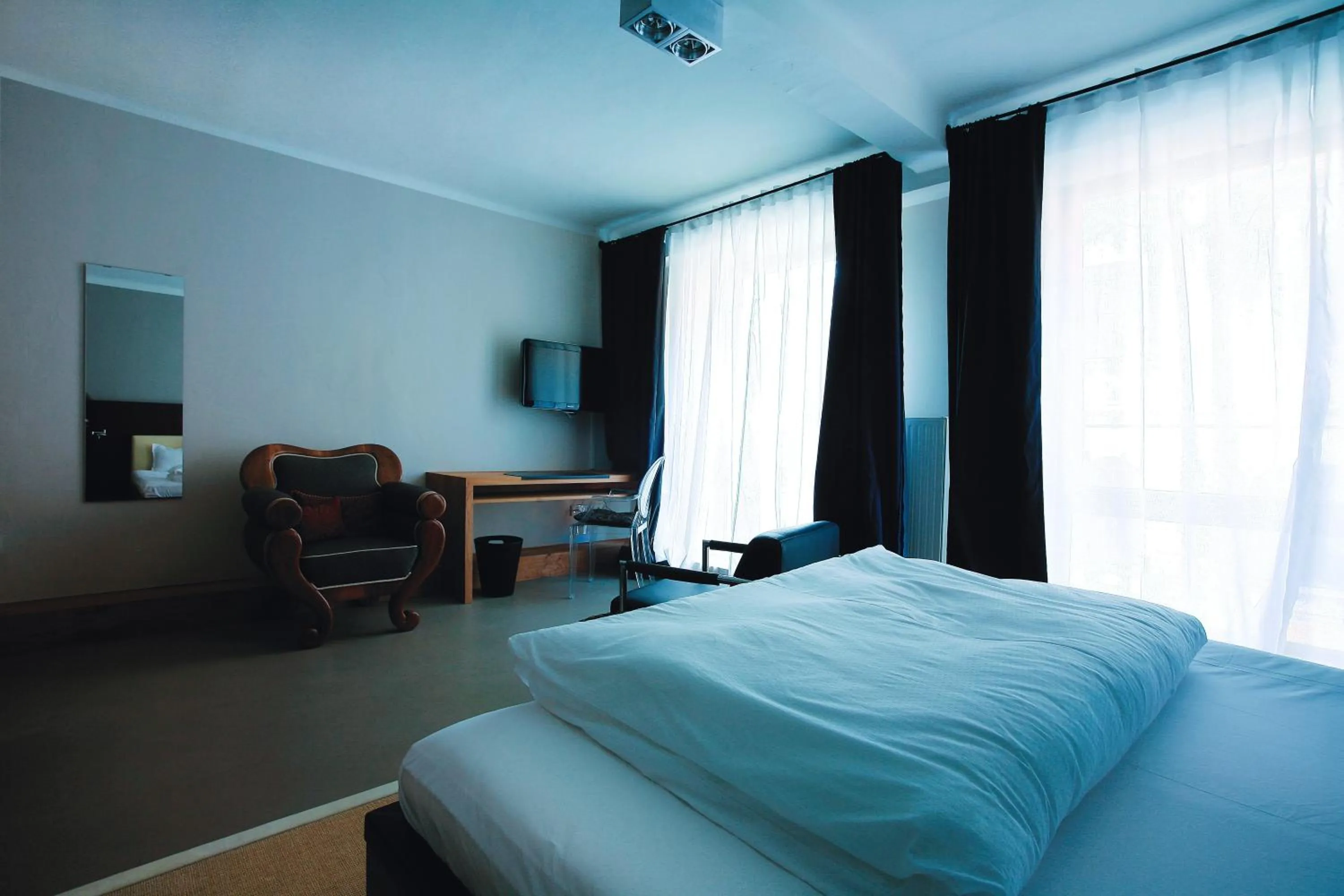 Decorative detail, Bed in Frühstückshotel im Goldschmiedehaus