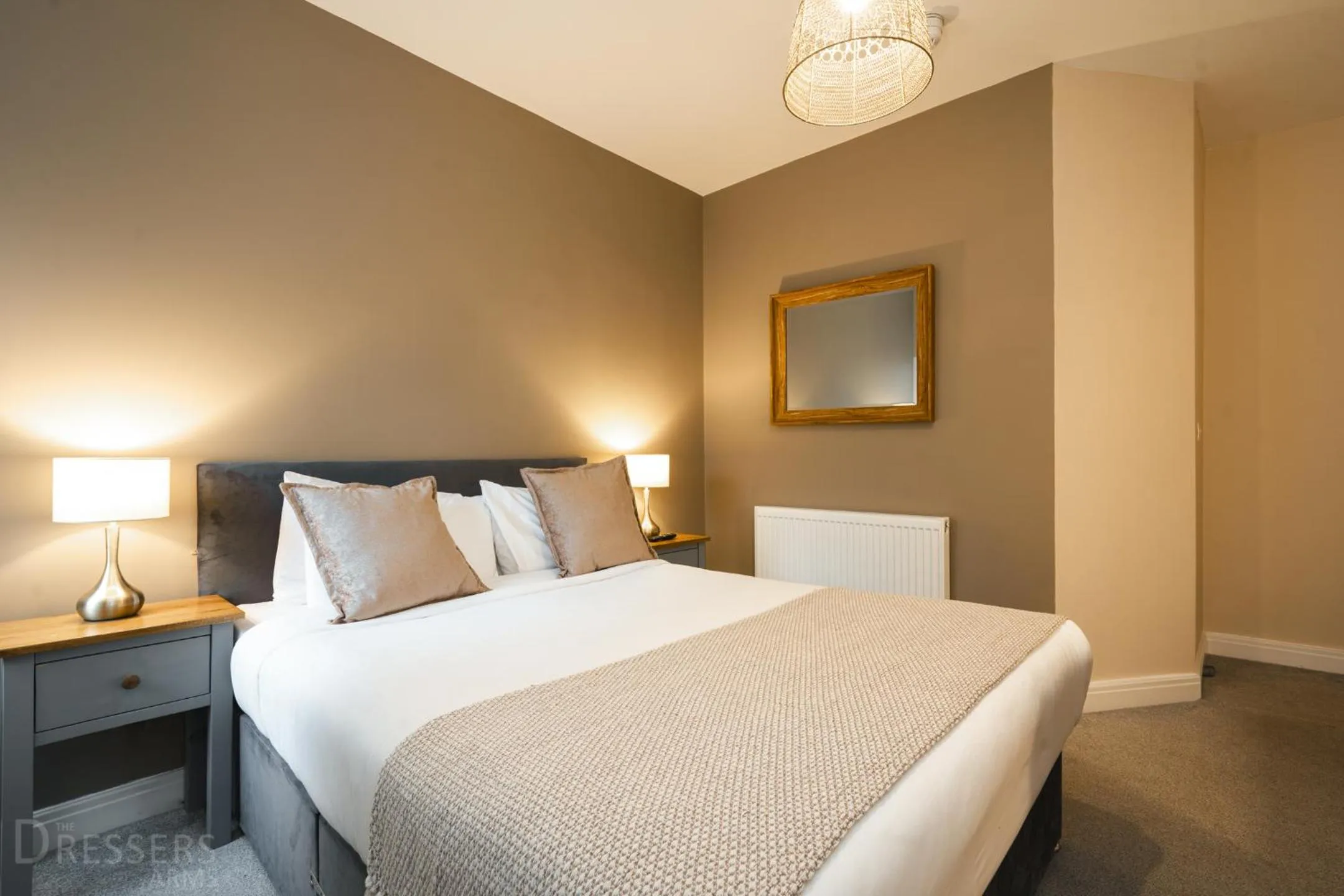 Bed in Rooms at The Dressers Arms