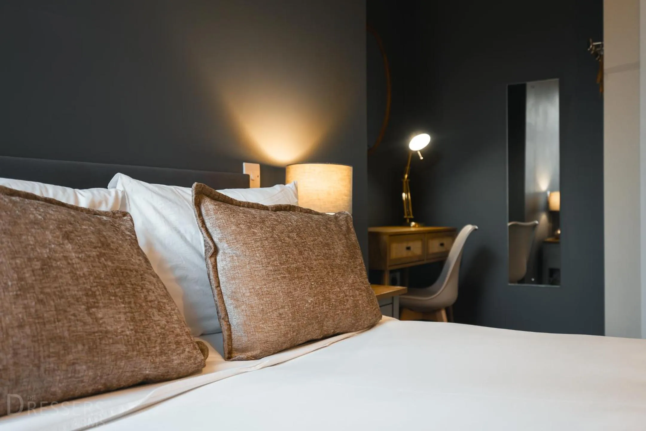 Bed in Rooms at The Dressers Arms