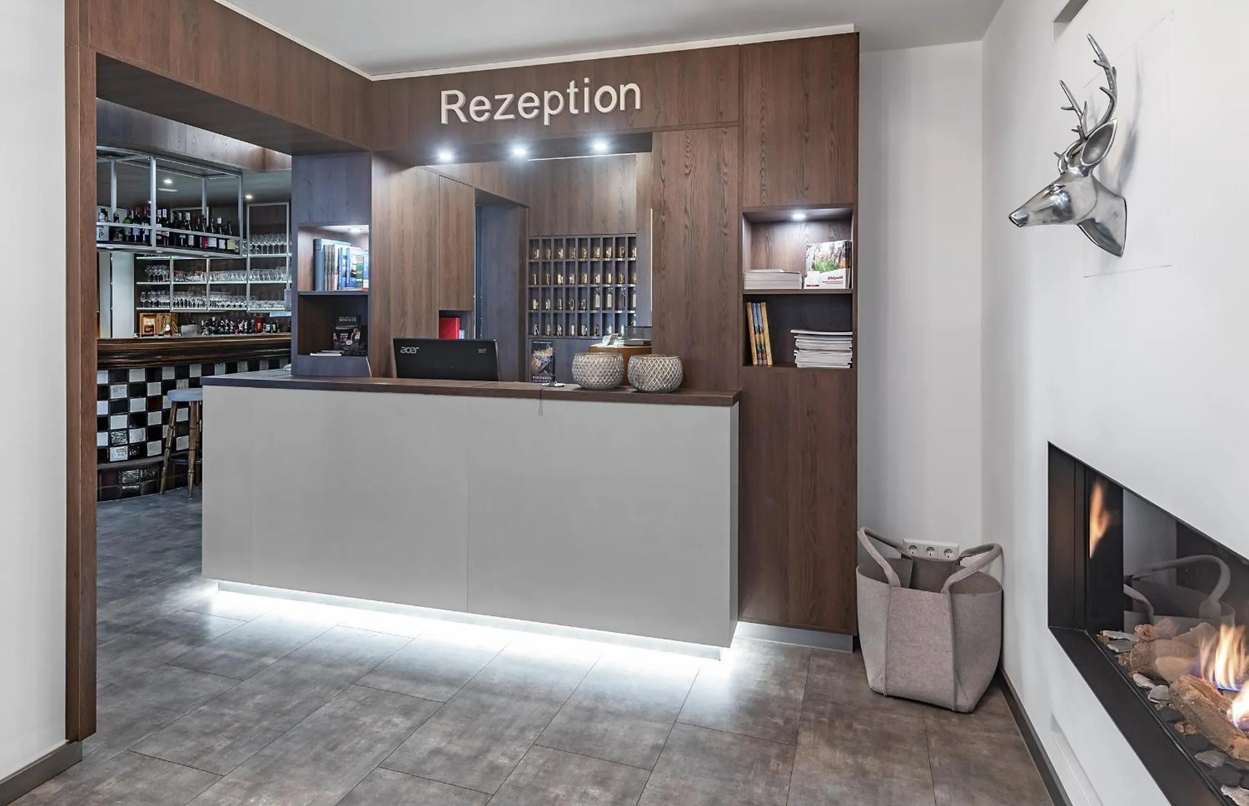 Lobby or reception in Hotel Domschenke