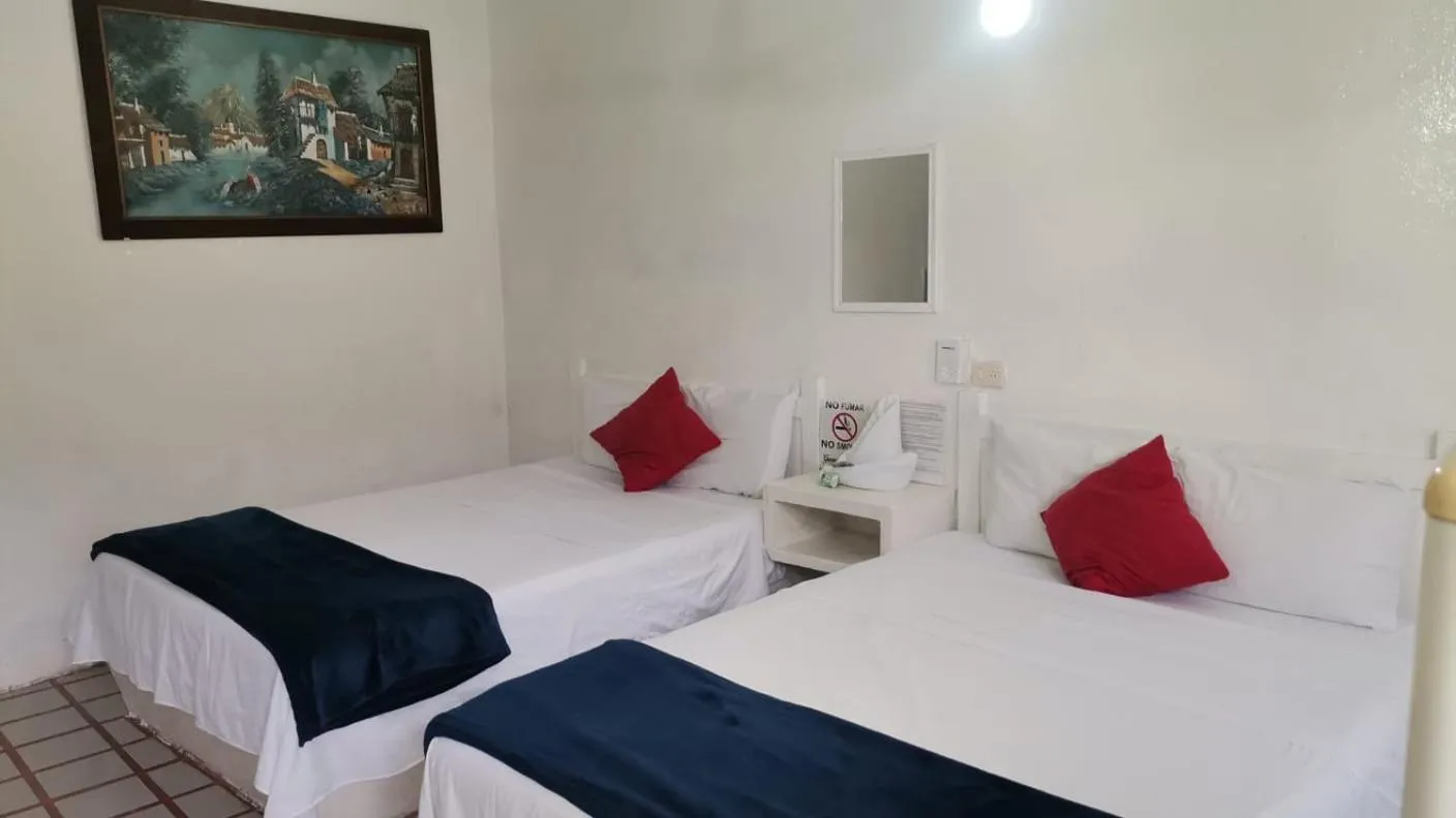 Bed in Hotel Posada Edem