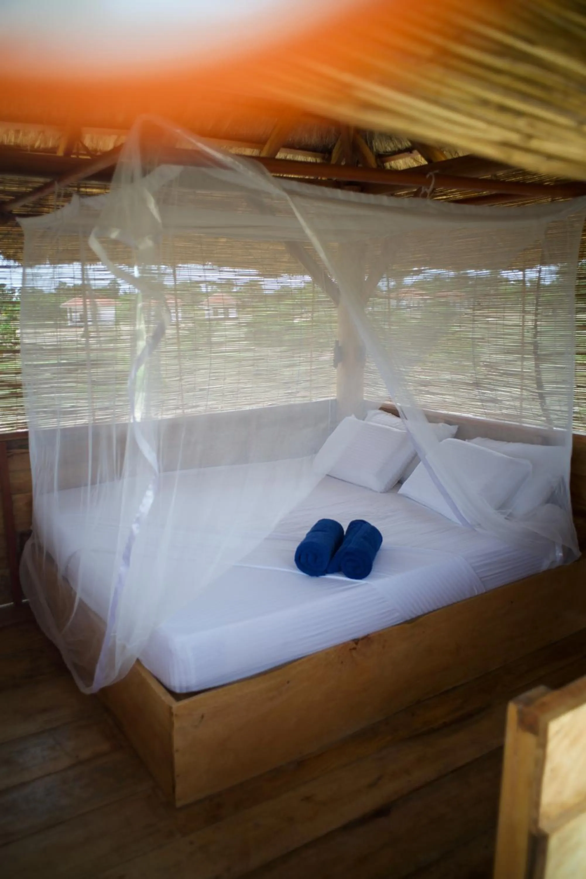 Bed in Whisky Point Resort