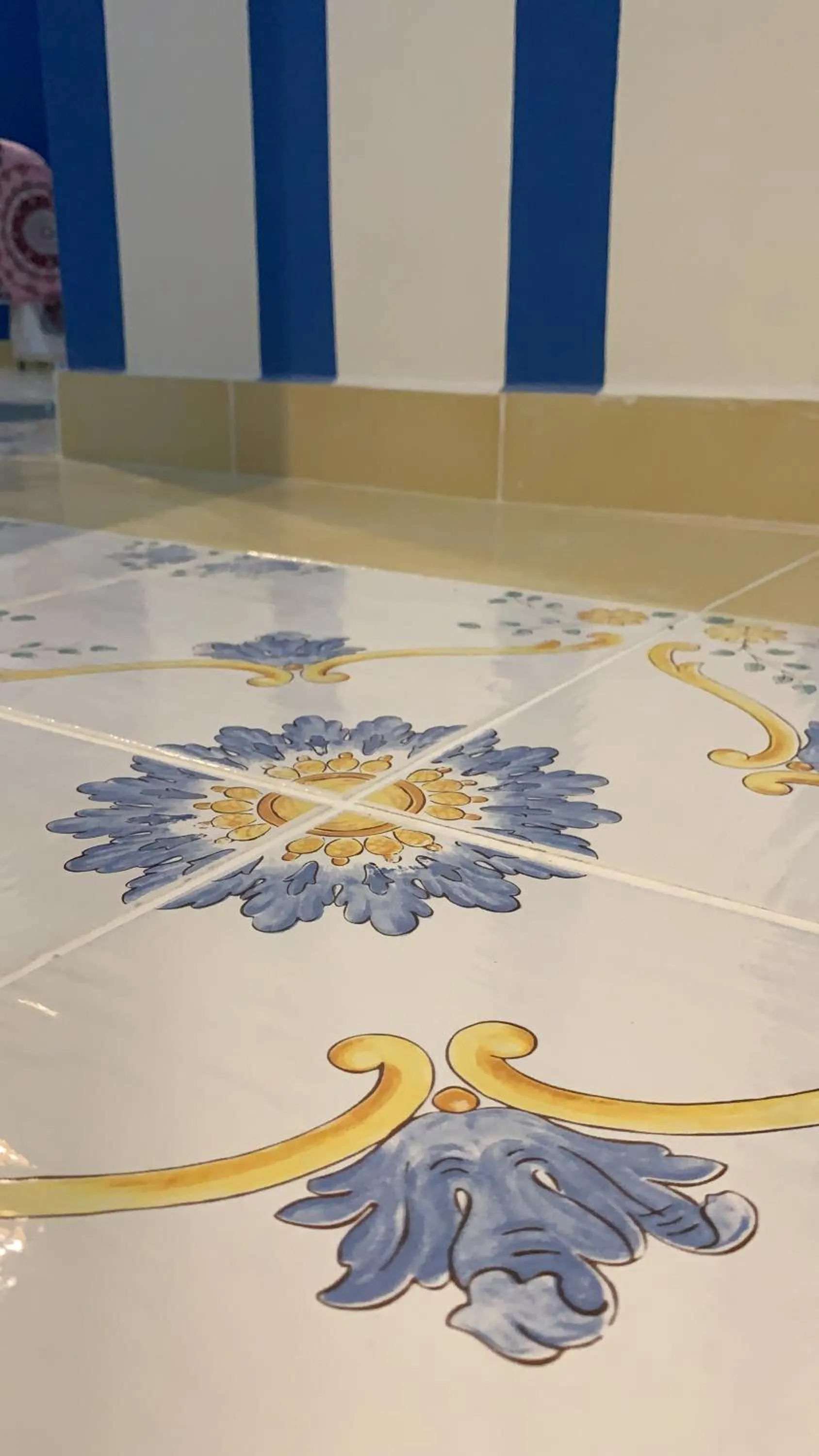 Decorative detail in Mille tramonti Agropoli sunset suite