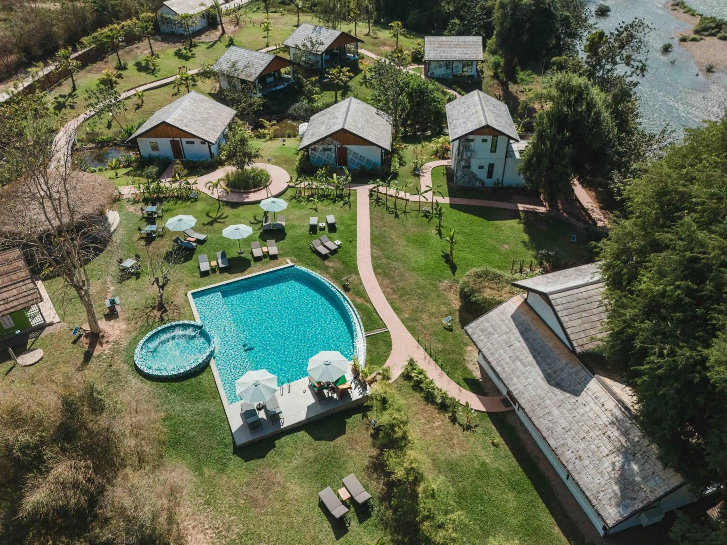 Bird's eye view in The Namkhan, a Small Luxury Hotel of the World