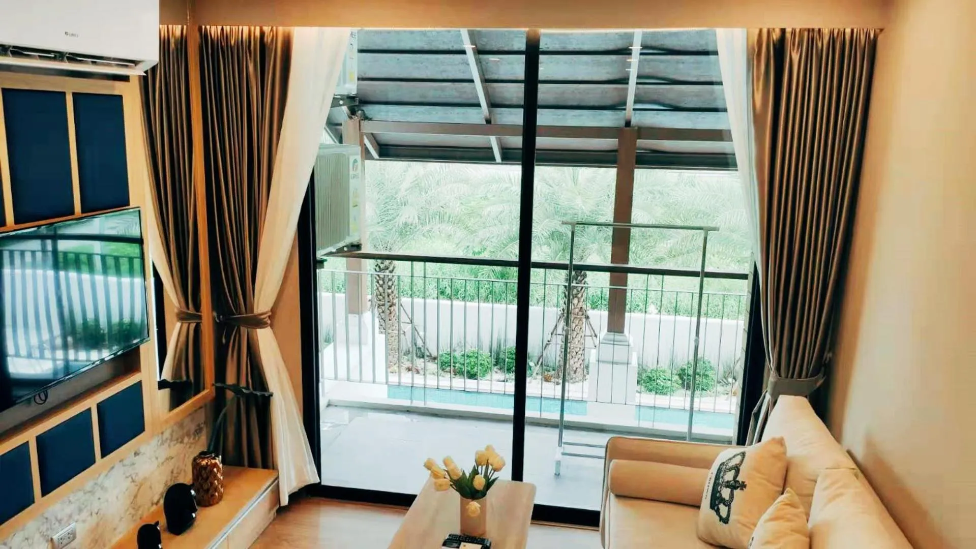 Balcony/Terrace, Bed in Pleasant Chiangmai