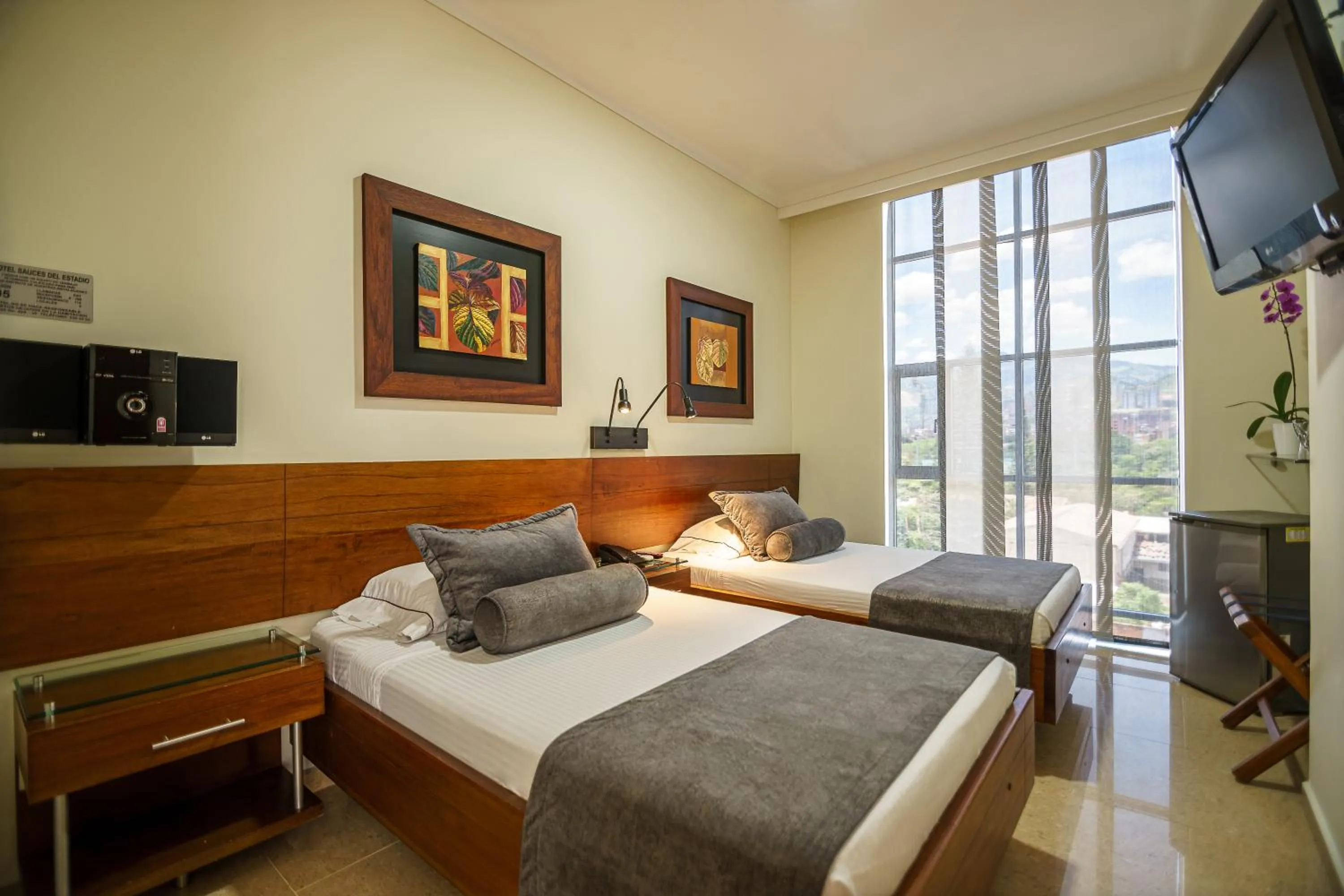 Bed in Hotel Sauces del Estadio