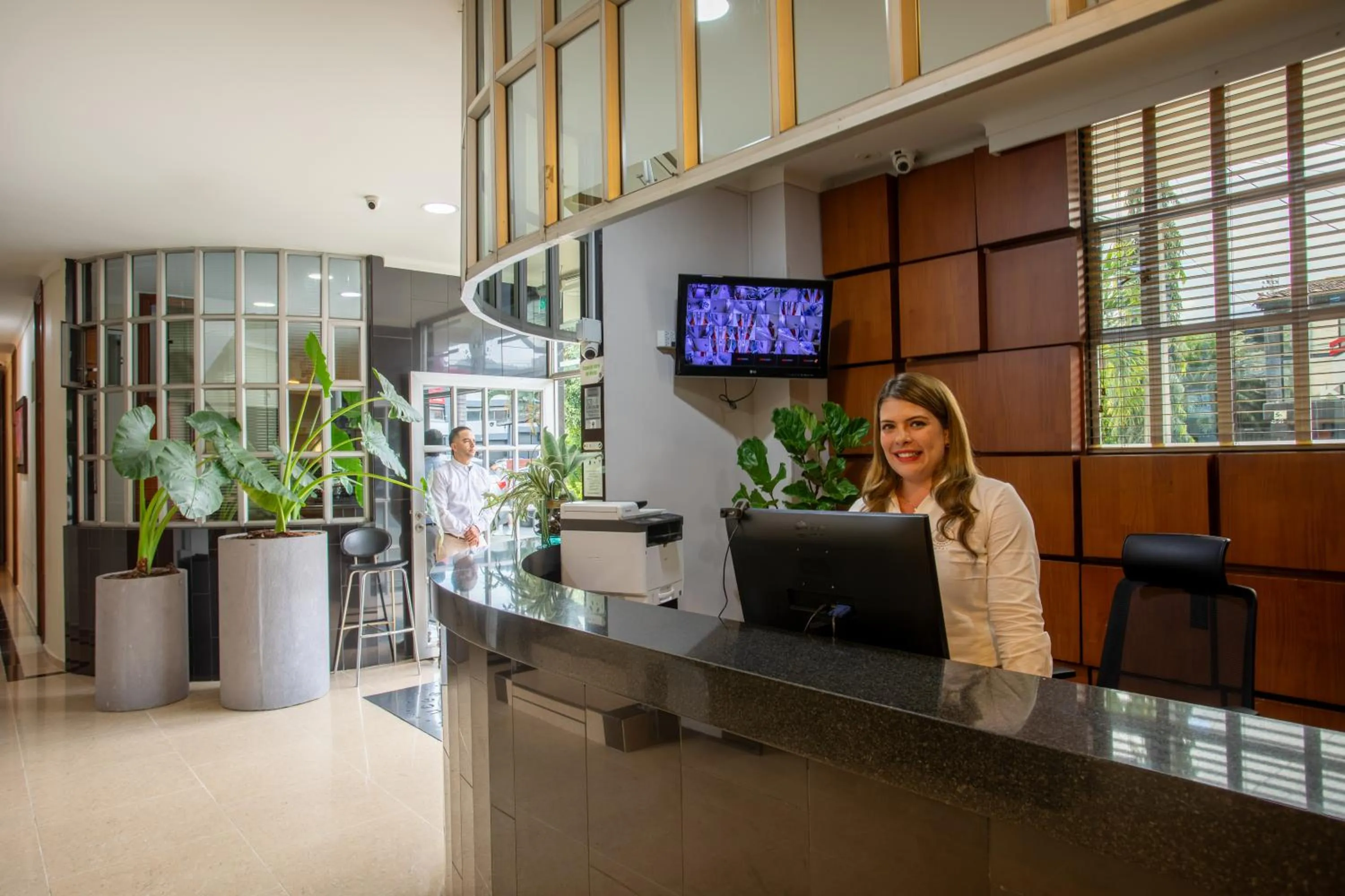 Lobby or reception in Hotel Sauces del Estadio