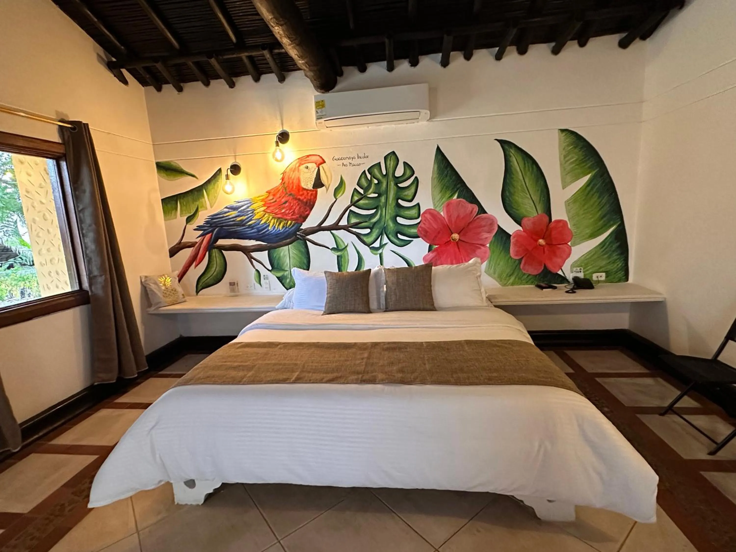 Bed in Hotel Portón del Sol