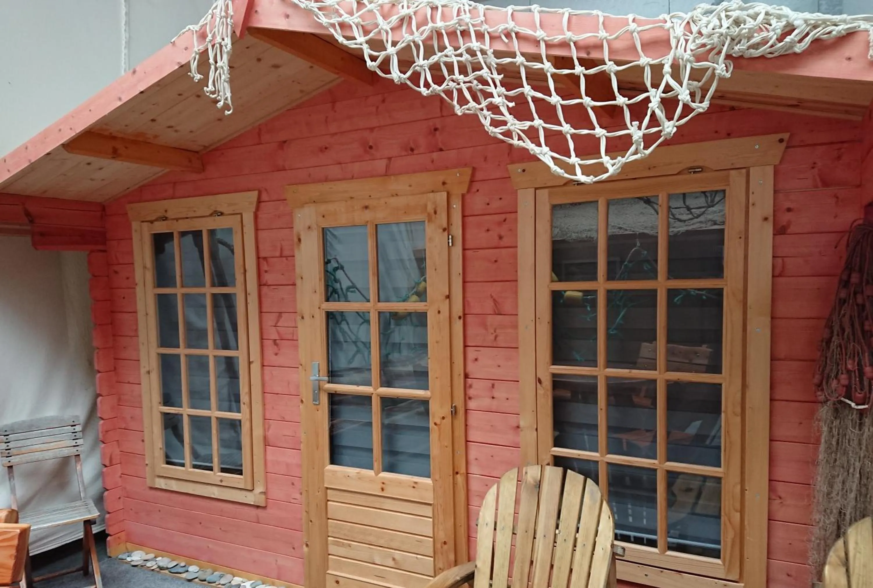 Facade/entrance in Slaaphuisjes LauwersmeerPlezier!