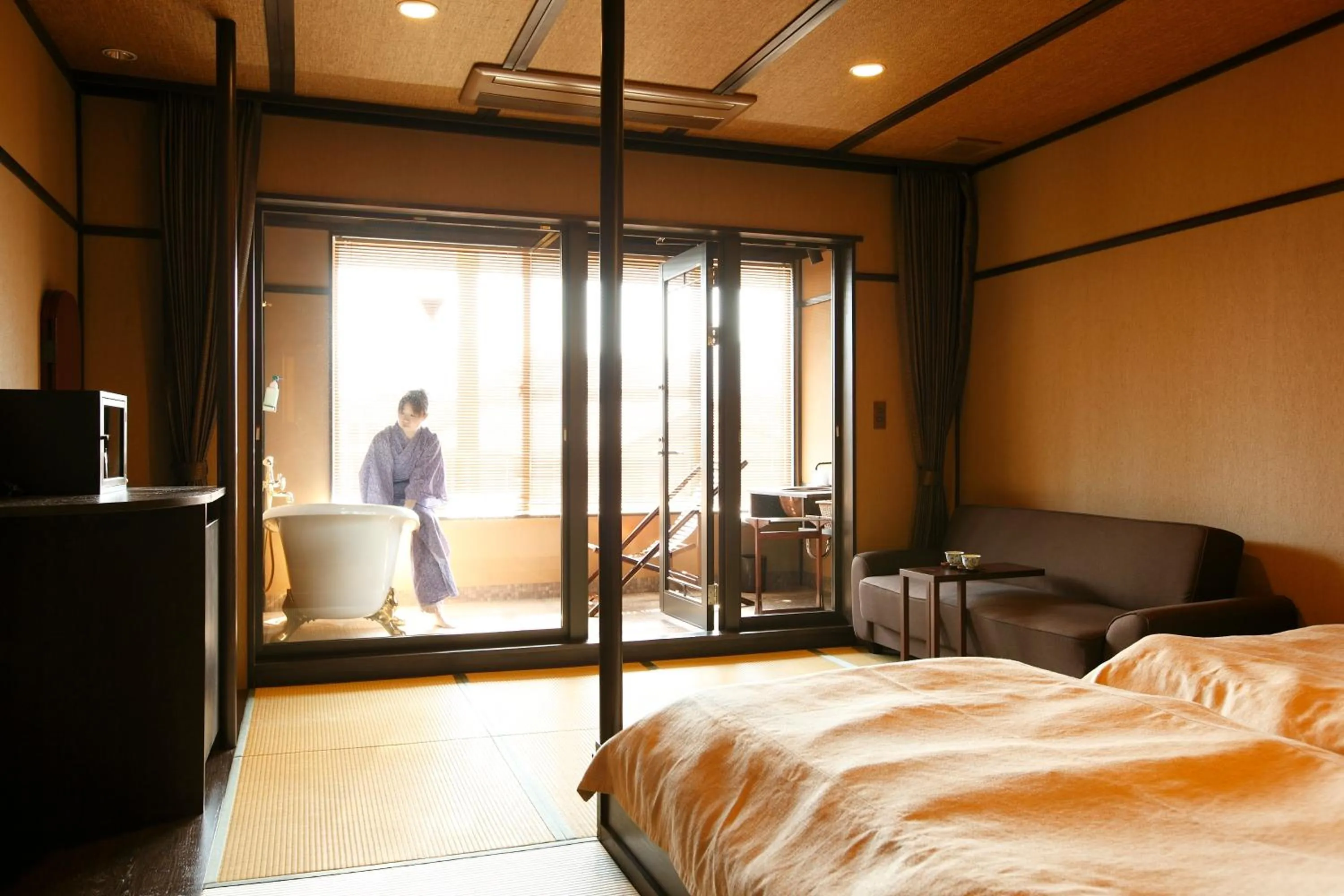 Bedroom, Bed in Mount View Hakone