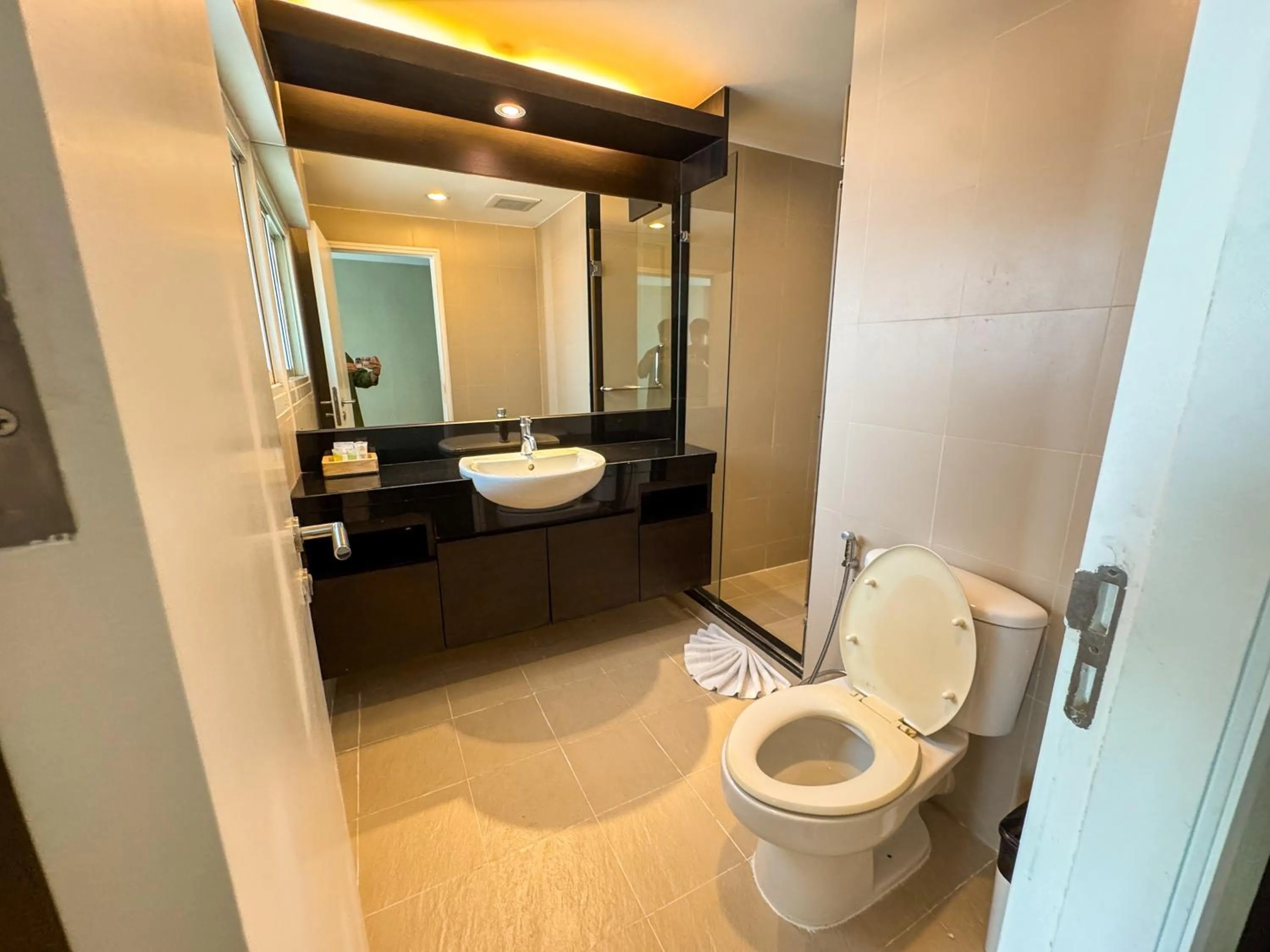 Shower in The Narathiwas Hotel & Residence Sathorn Bangkok