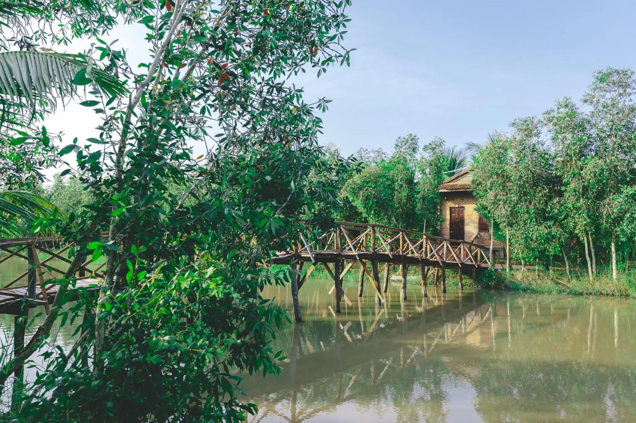 Natural landscape in CASA ECO Mekong Resort