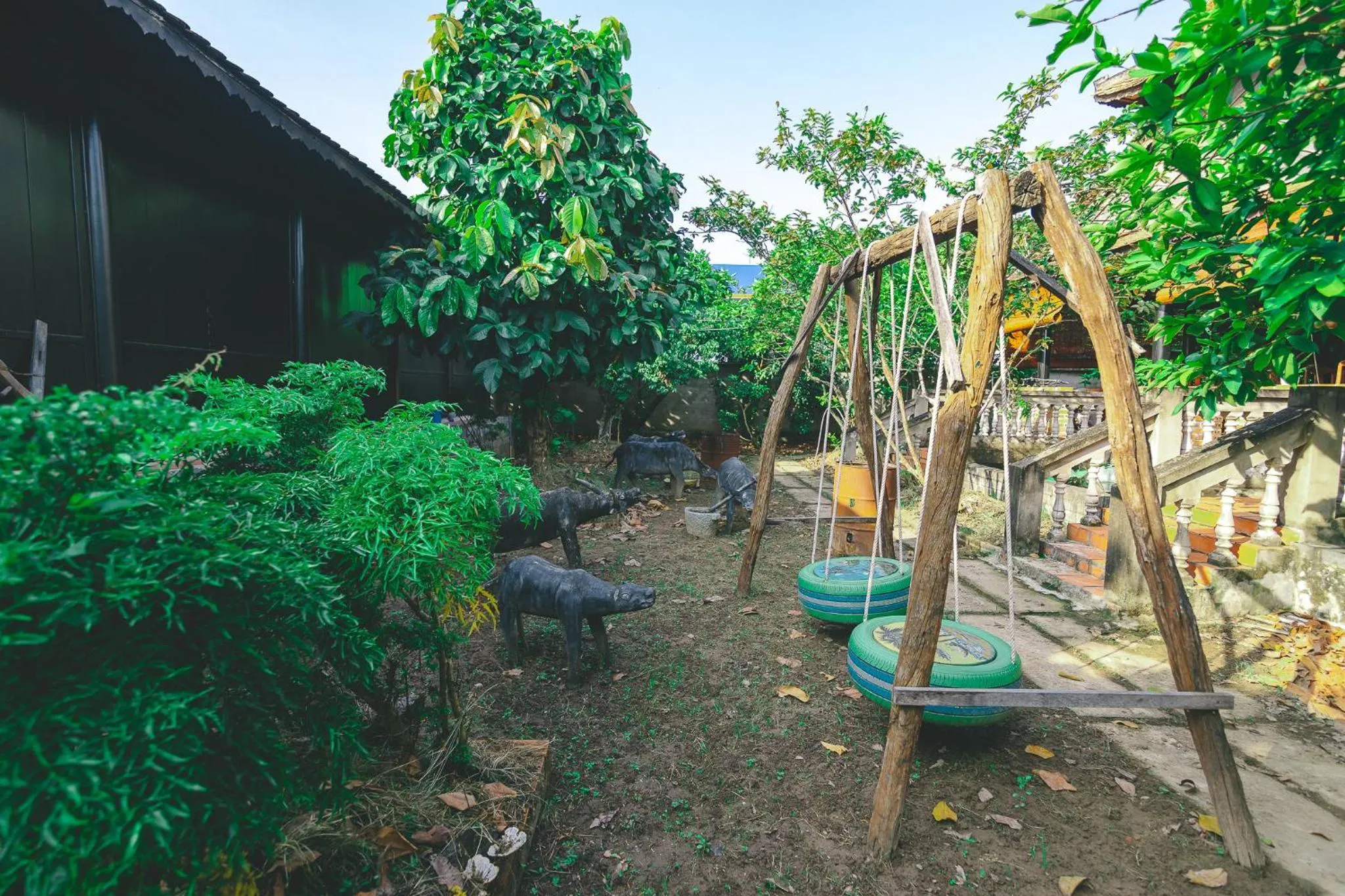 Patio in CASA ECO Mekong Resort
