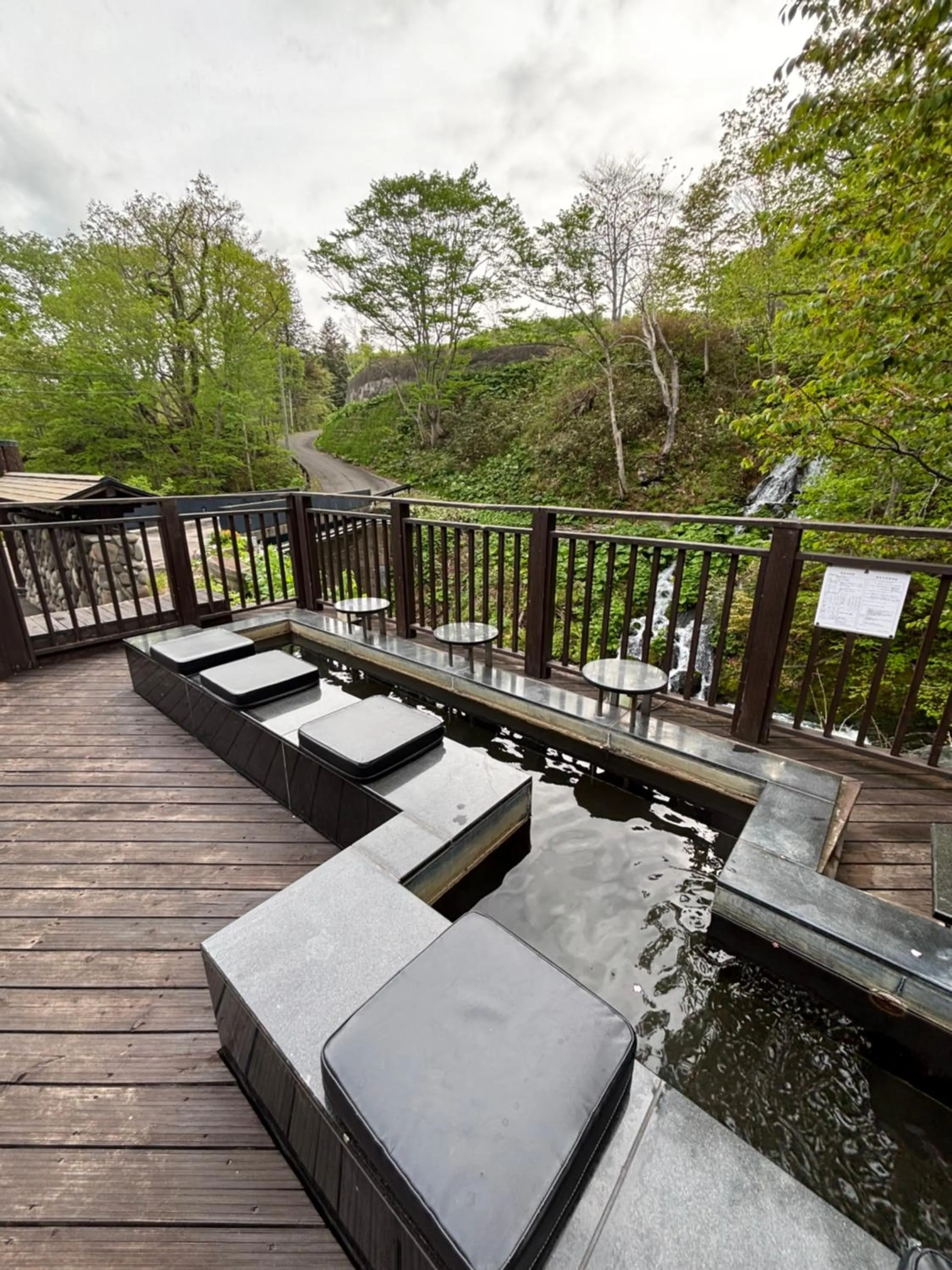 Balcony/Terrace in Niseko Konbu Onsen Tsuruga Moku-no-sho