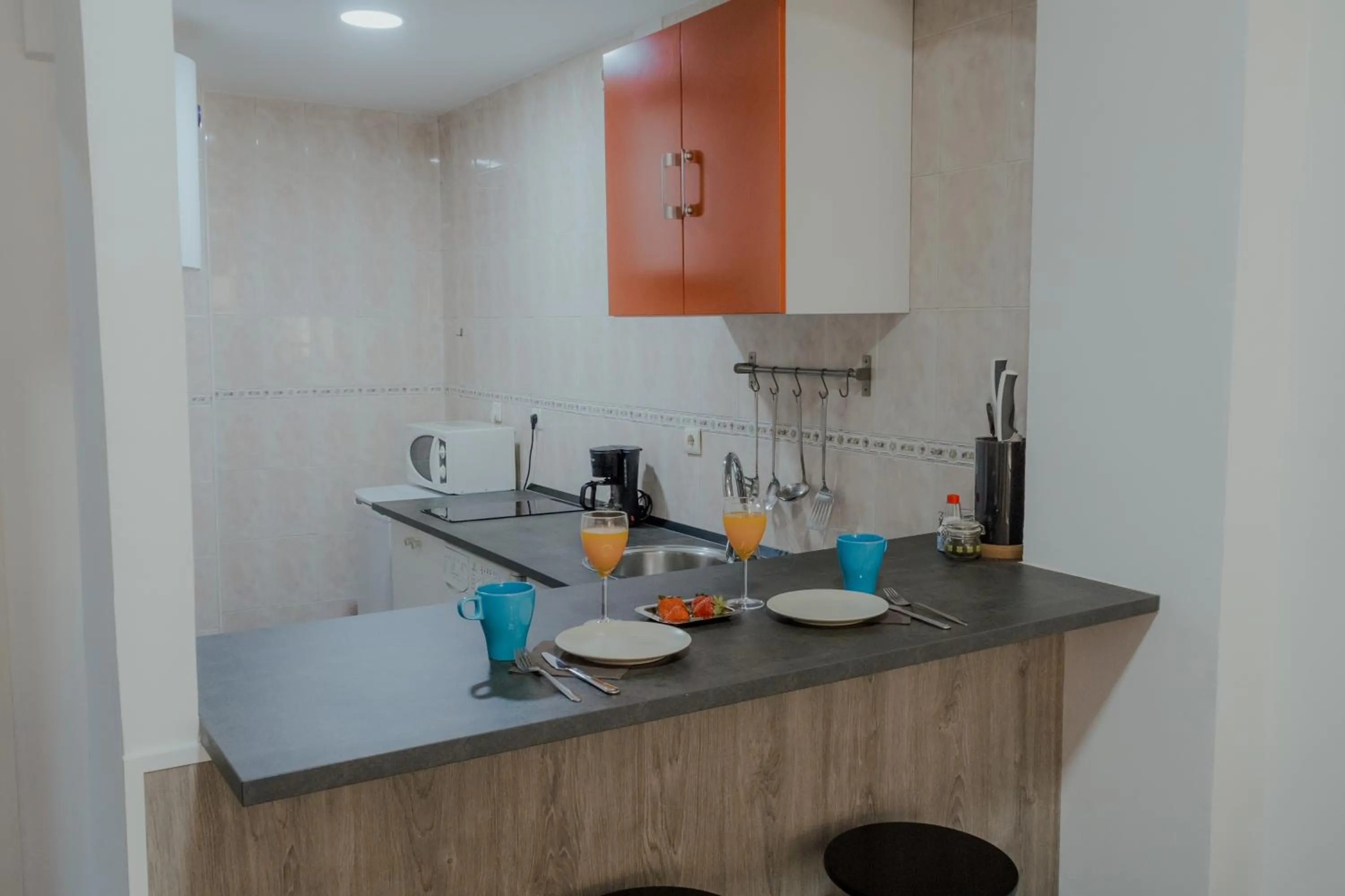 Kitchen or kitchenette in Marqués de Guadiaro 1 Apartamentos