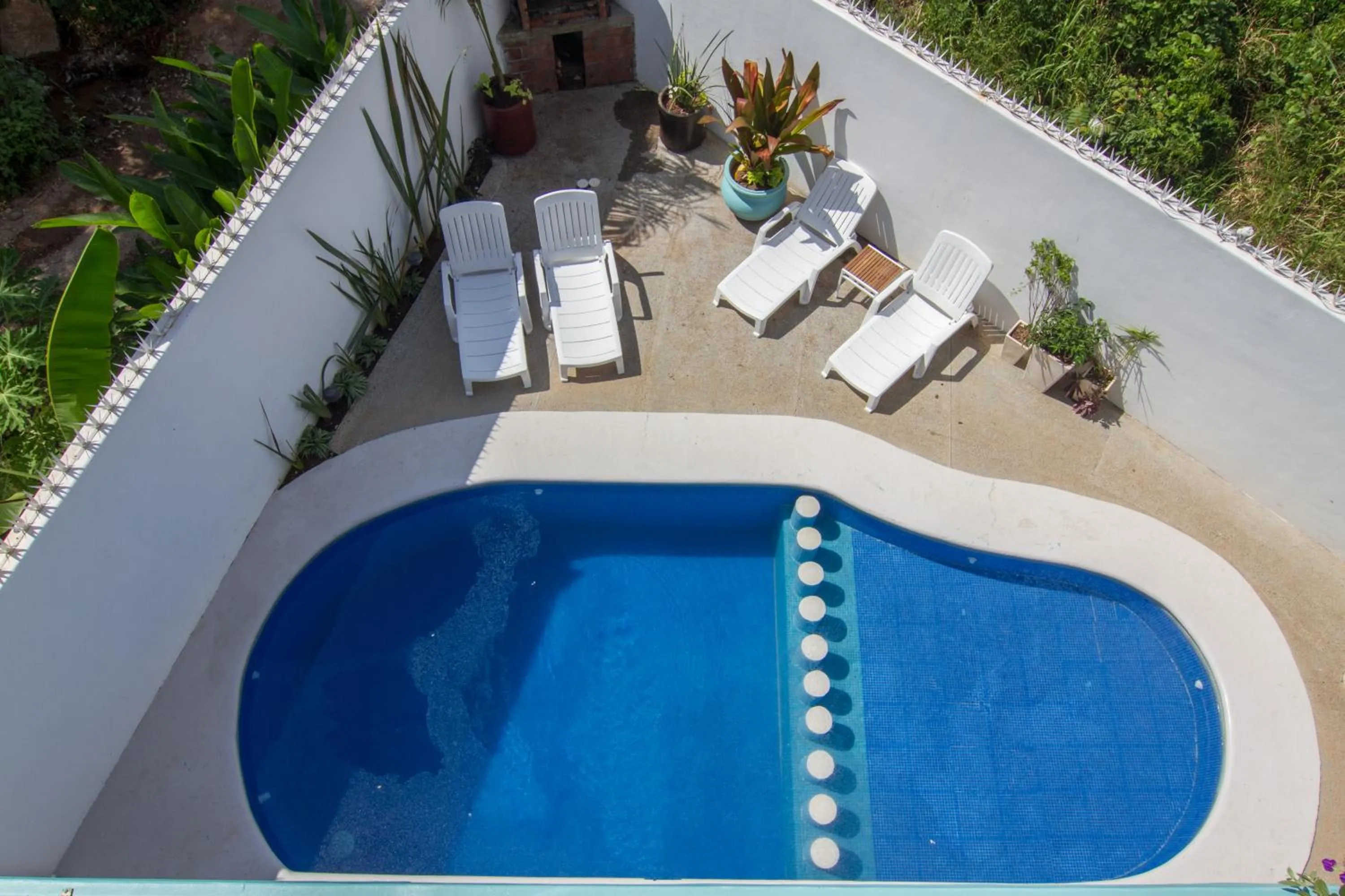 Pool view in Villas Pura Chacala