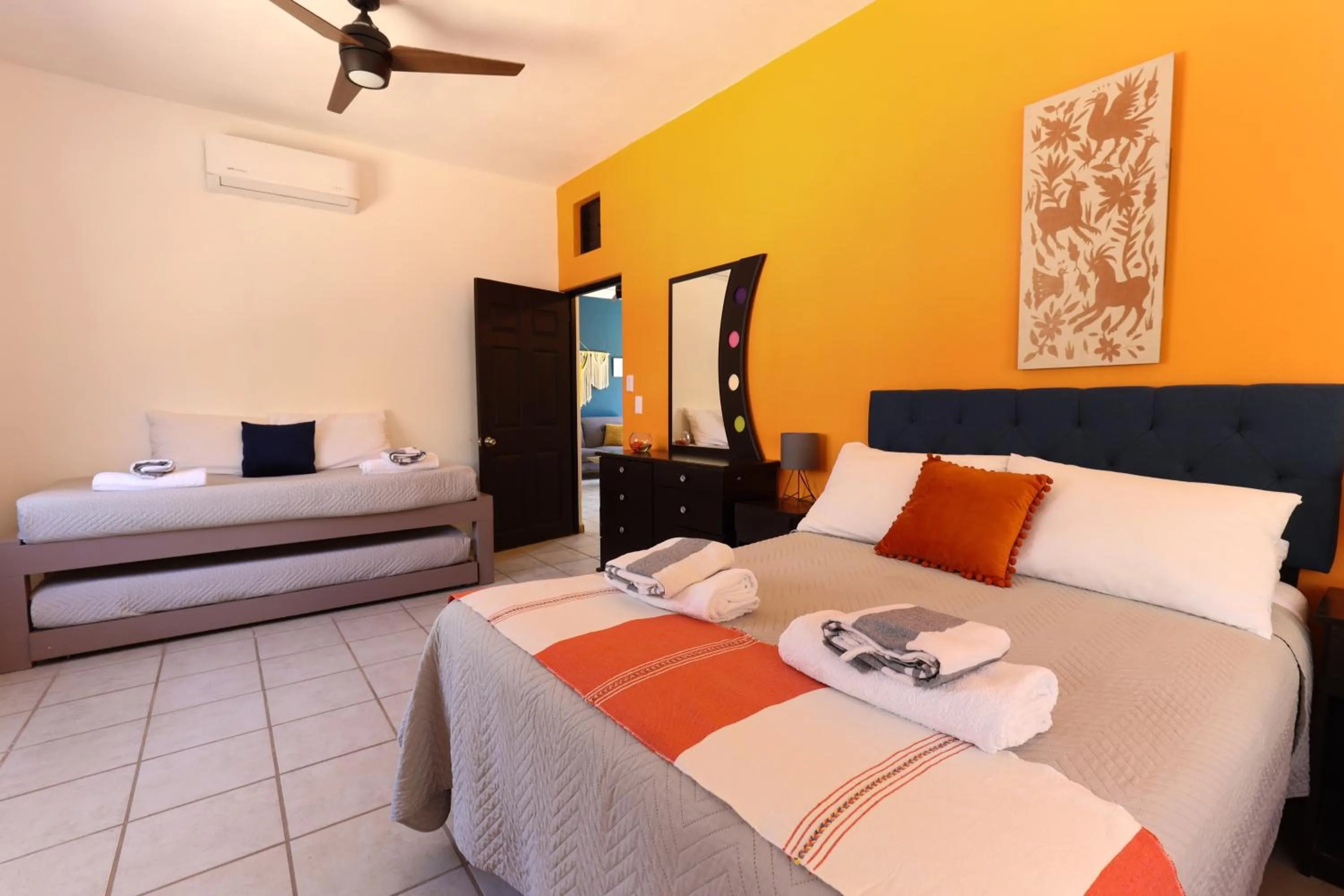 Bed in Villas Pura Chacala